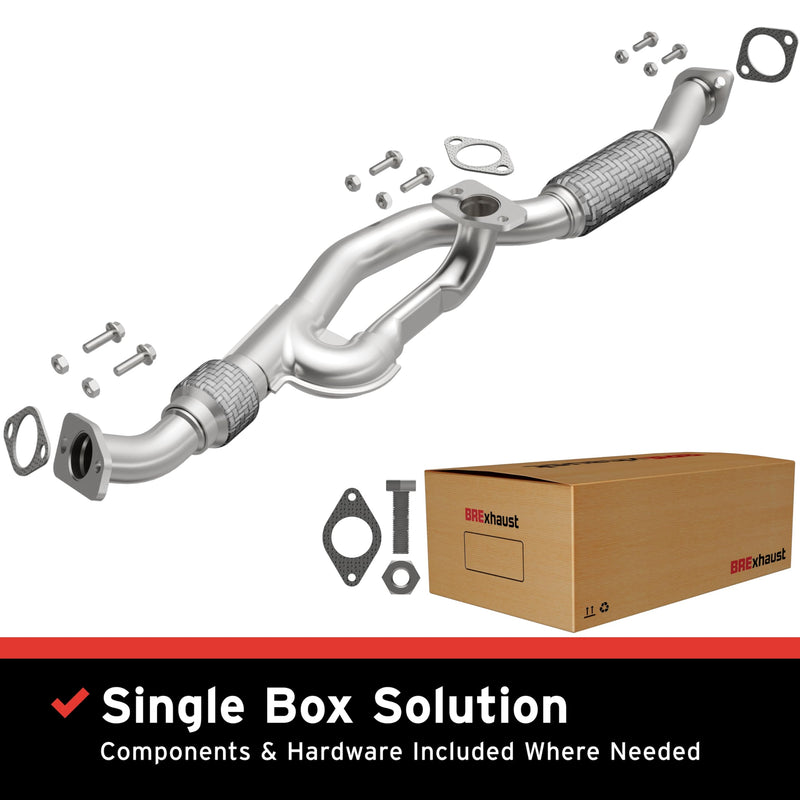 Replacement Front Pipe Kit BRExhaust 107-0130: Direct-Fit, Compatible with 05-10 Sportage, Tucson 2.7L
