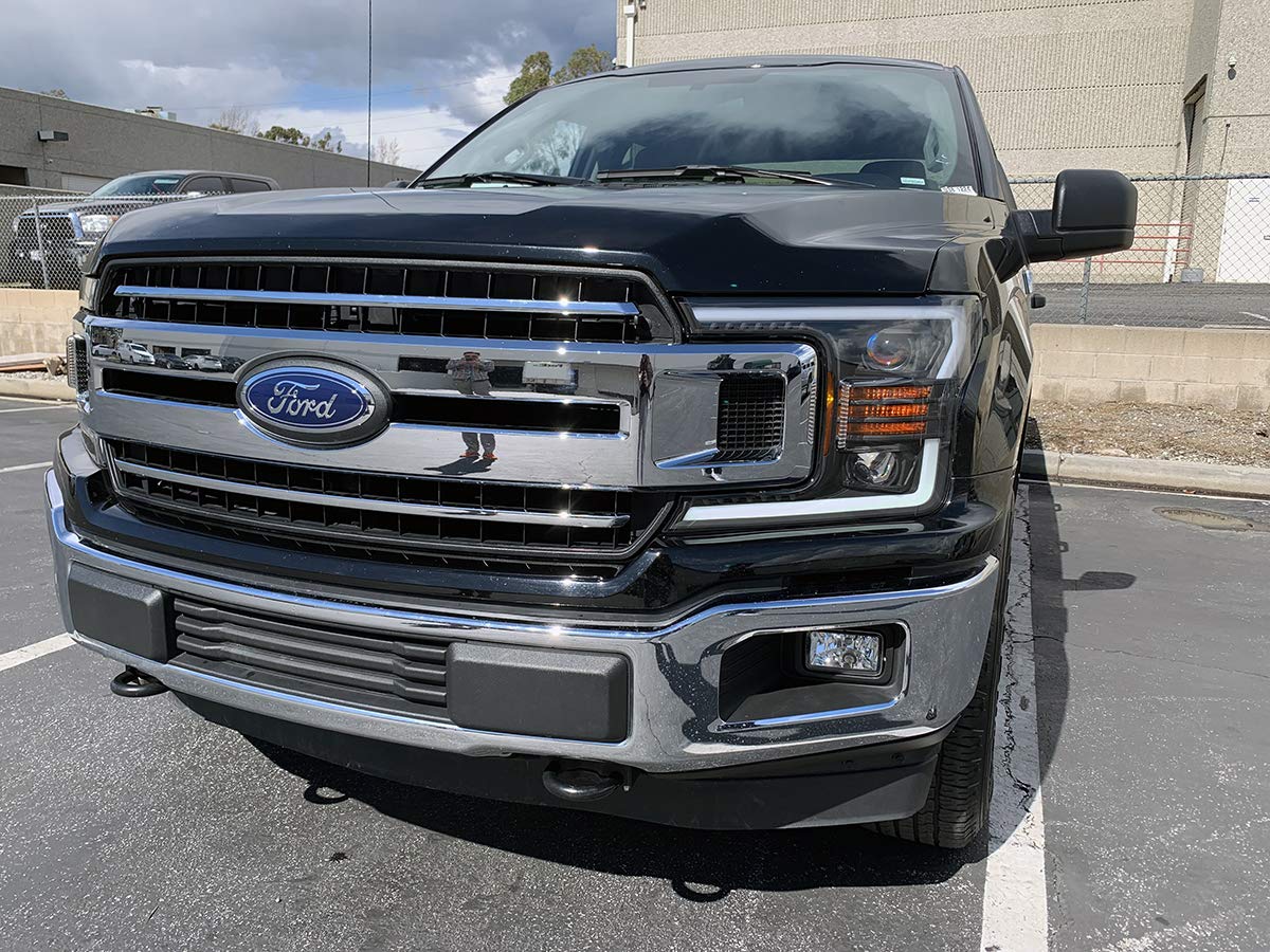 18-19 Ford F-150 AlphaRex (880188) Proj Headlights Plank Style Gloss Blk w/Activ Light/Seq Signal