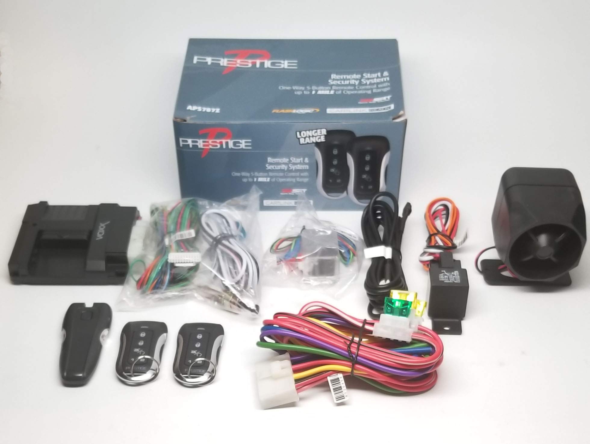 Prestige One-Way APS787Z Remote Start with Keyless Entry and Security System up to 1 Mile Range