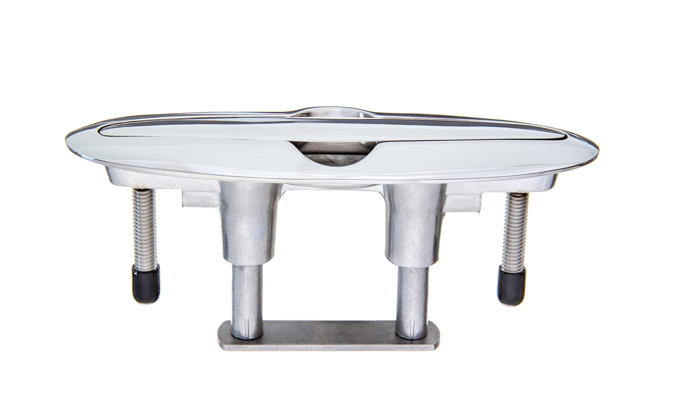 Attwood Retractable 66516-1 Low-Profile Stainless Steel Marine Boat 7-Inch Neat Cleat (66516-7)
