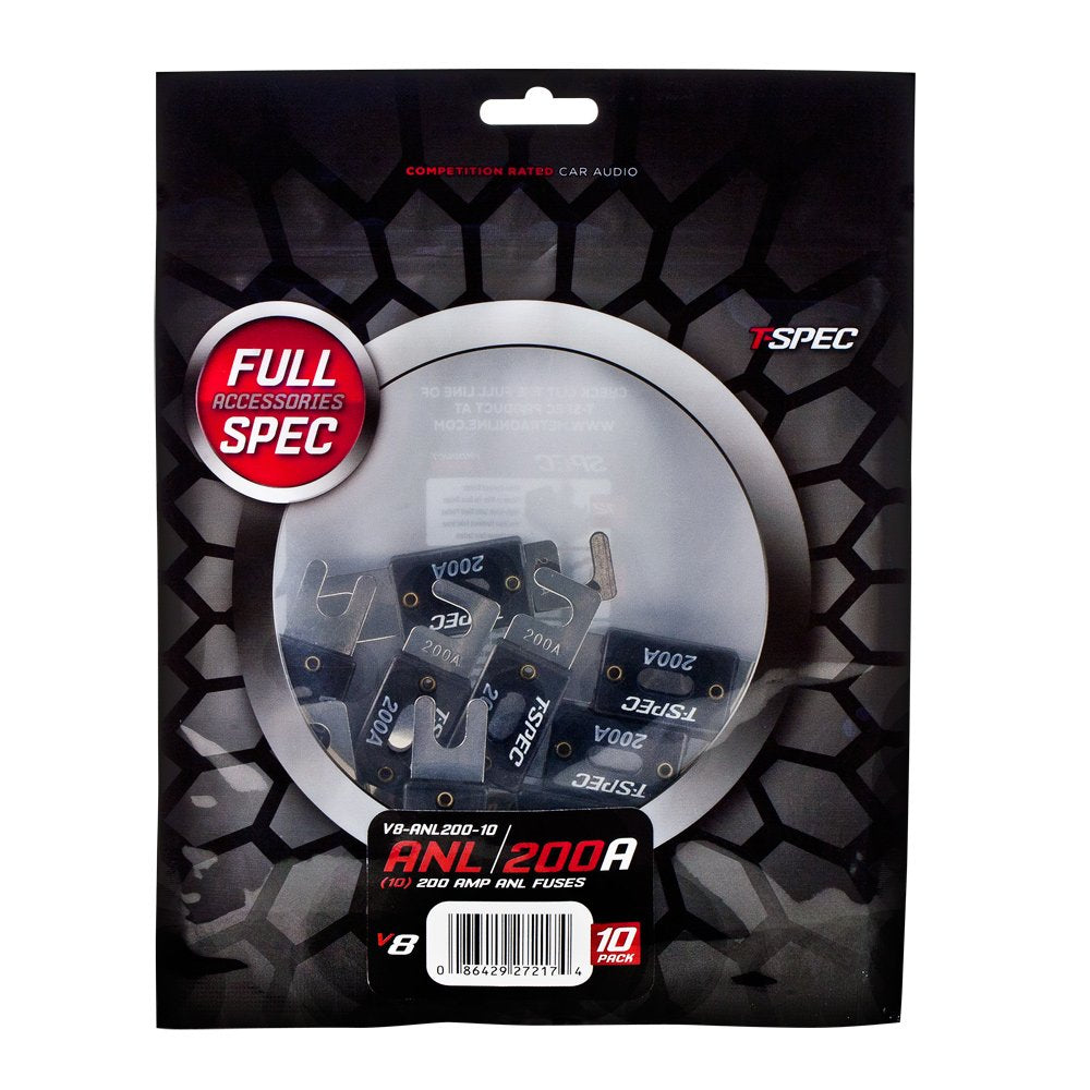 V8-ANL200-10 T-Spec V8 Series Nickel Plated ANL Fuses, 10 Pack