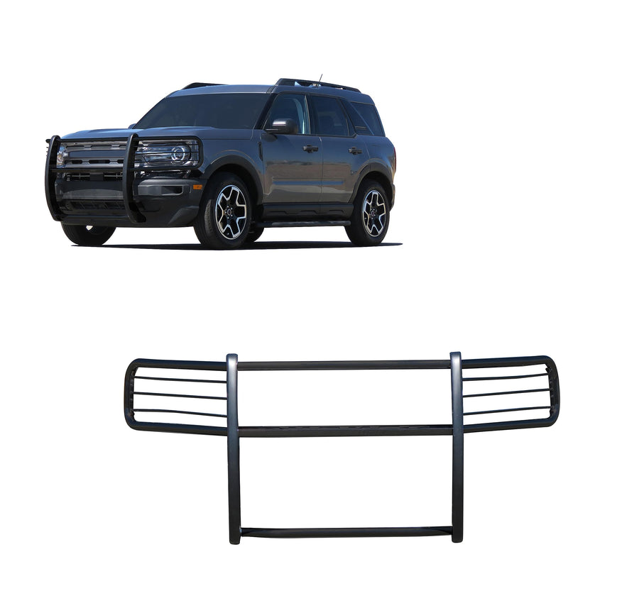 Bumper Guard Black Horse Grille brush Modular Black Compatible with 2021-2024 Ford Bronco Sport-17FP11MA