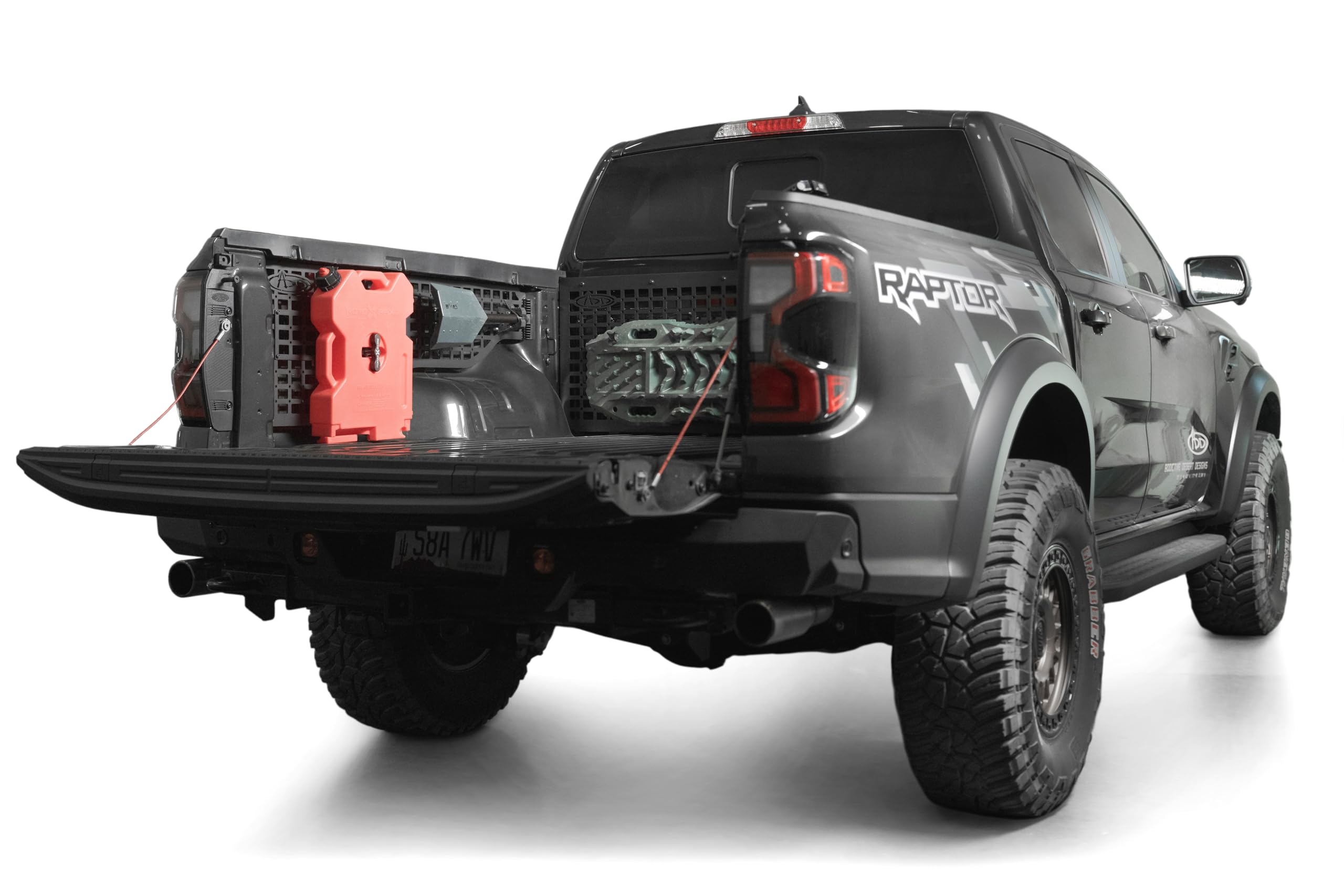 ADD Offroad Molle Panels Bed Side for 2024-2025 Ford Ranger Raptor | Driver & Passenger Side Variations | Molle Design for Mounting Tools & Off-Road/Recovery Gear | Made in The USA (Driver)