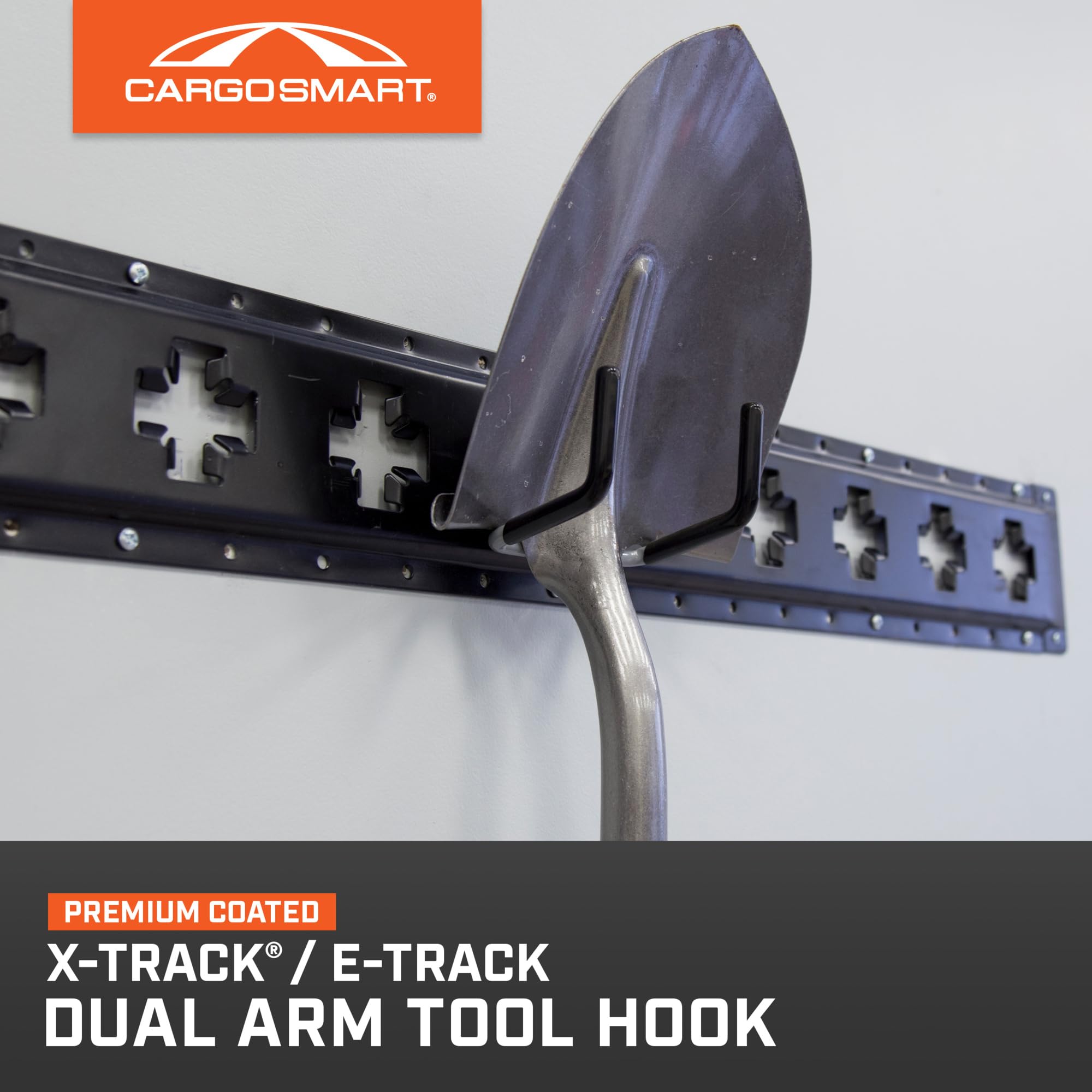 Tool Hook Dual Arm - Grey Powder Coat 1 Pk
