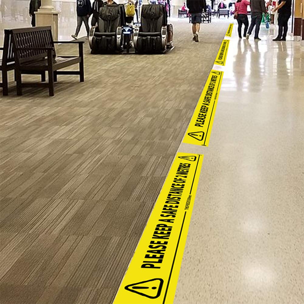 2m Metre Apart ompait Social Safe Distancing Floor Tape,Safety Tape