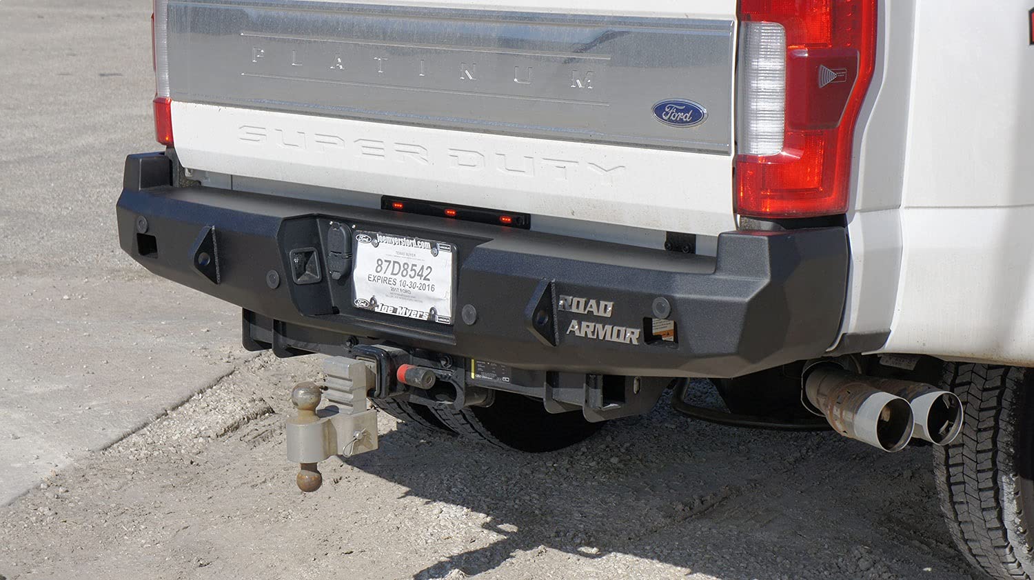 Rear Armor 617RRB Bumper Fits Ford F-250 Super Duty, Black