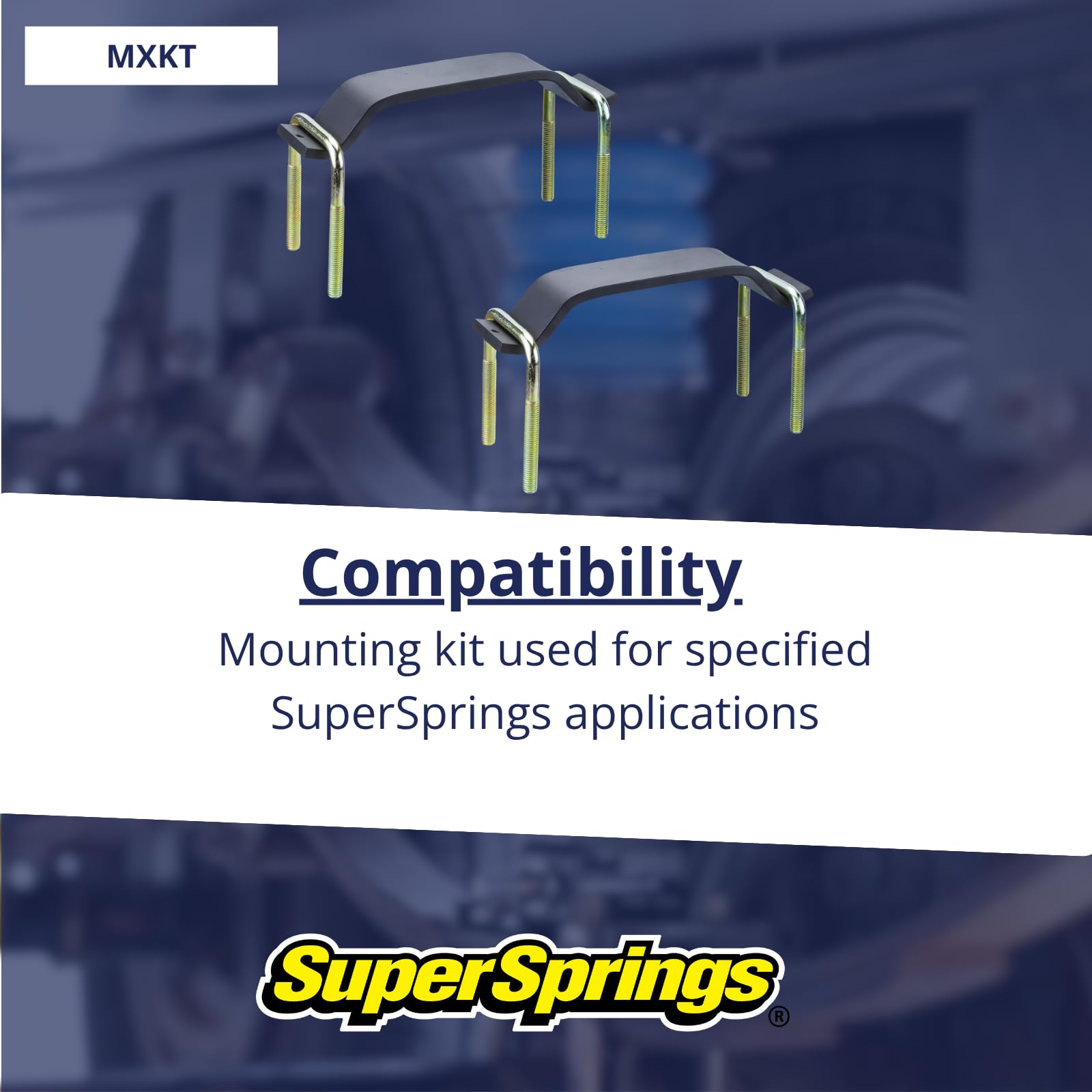 Mounting kit SuperSprings International MXKT for various applications, Black