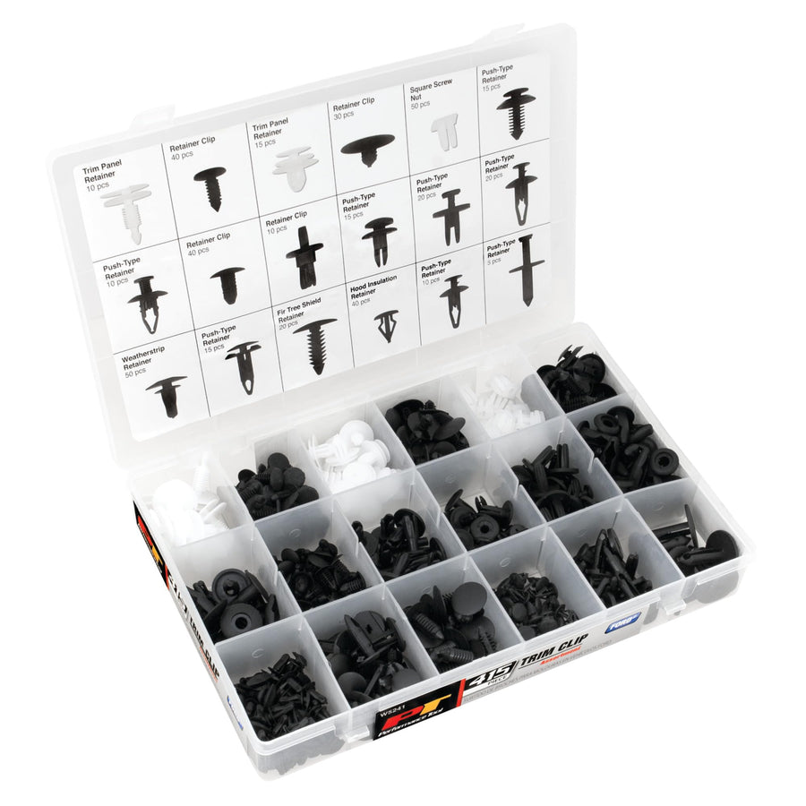 W5242 Performance Tool 215pc Chrysler Trim Clips | Trim Clips for Doors, Bumpers, Paneling & More | Most Popular Sizes for Chrysler | Includes Case & Picture Insert for Quick Part Identification