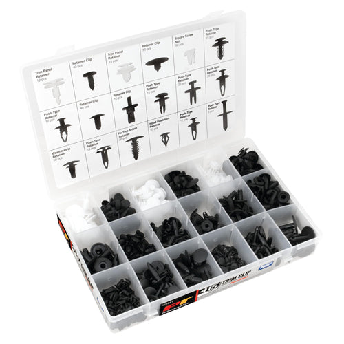 W5242 Performance Tool 215pc Chrysler Trim Clips | Trim Clips for Doors, Bumpers, Paneling & More | Most Popular Sizes for Chrysler | Includes Case & Picture Insert for Quick Part Identification