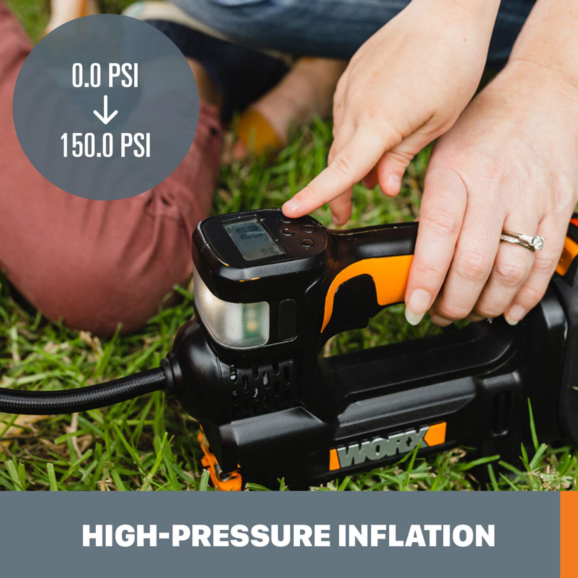 20V Power Share Worx WX092L.9 Portable Air Pump Inflator (Tool Only)