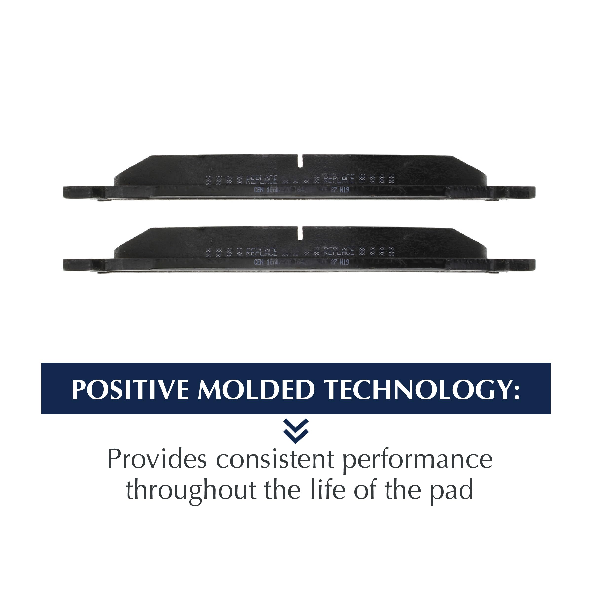 Centric Posi Quiet 105.10940 Premium Ceramic Disc Brake Pad Set For Select Nissan, Chevrolet and Suzuki Model Years