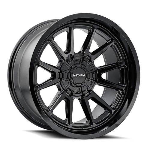 MAYHEM 8116 INTREPID GLOSS BLACK 18X9 5-114.3/5-127 -12MM 87MM (1) Wheel