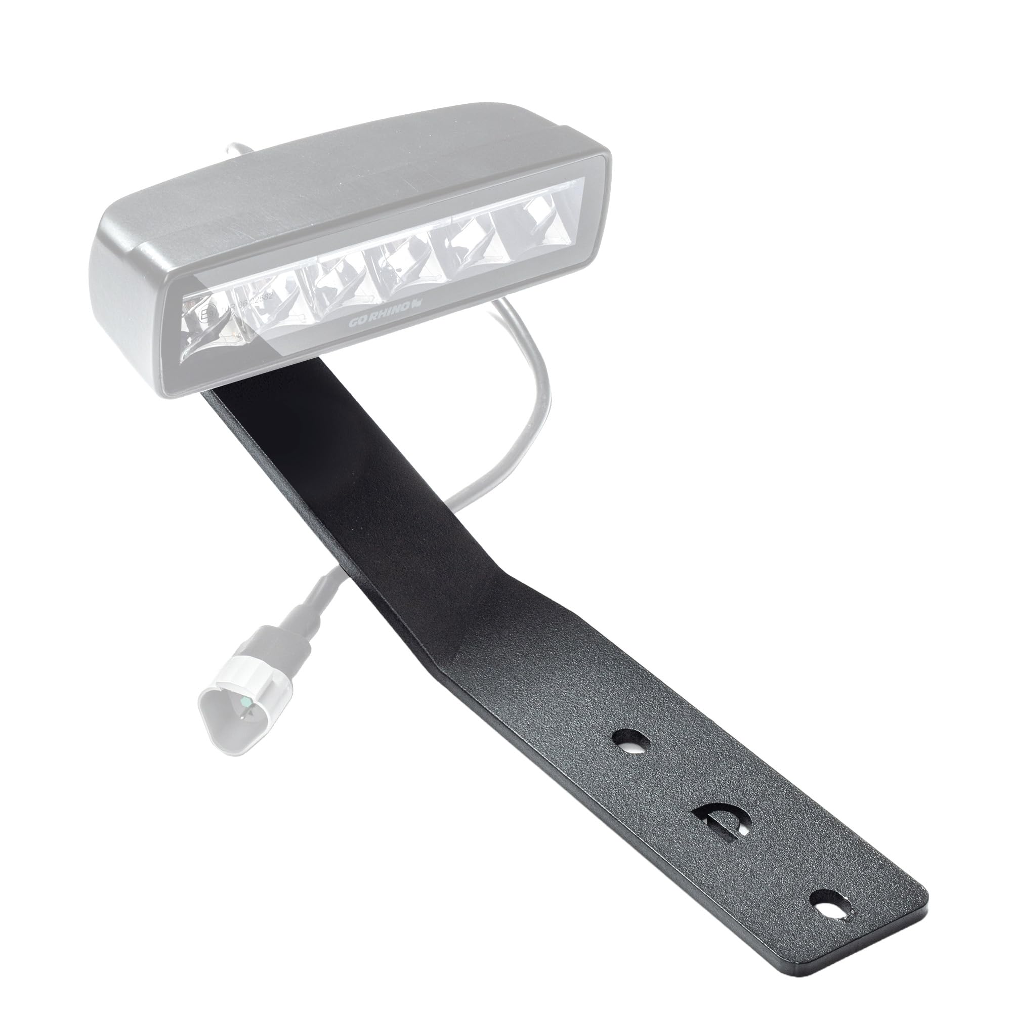 Hinge Cube Light Mount Go Rhino XE | Textured Black, Mild Steel | 732285T | Fits 2022-2024 Ford Maverick, Crew Cab