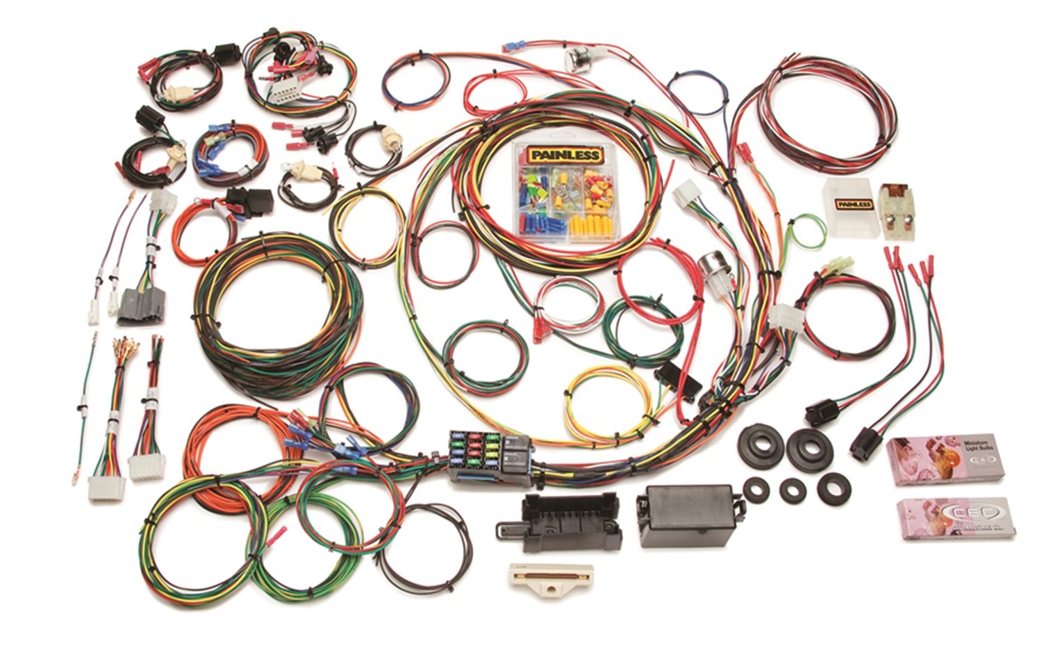 Direct Fit Painless Performance 10117 Chassis Harness w/o Switches for 1967-1977 F-Series Ford Trucks - 21 Circuits