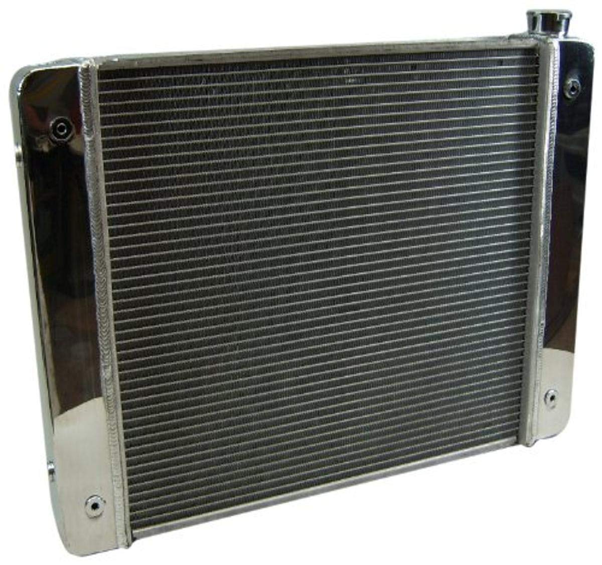 Aluminum Radiator PRW 5401925 with Polished End Tank and Top Cover for GM
