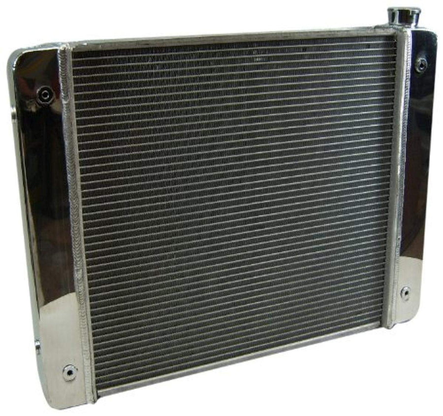 Aluminum Radiator PRW 5401925 with Polished End Tank and Top Cover for GM