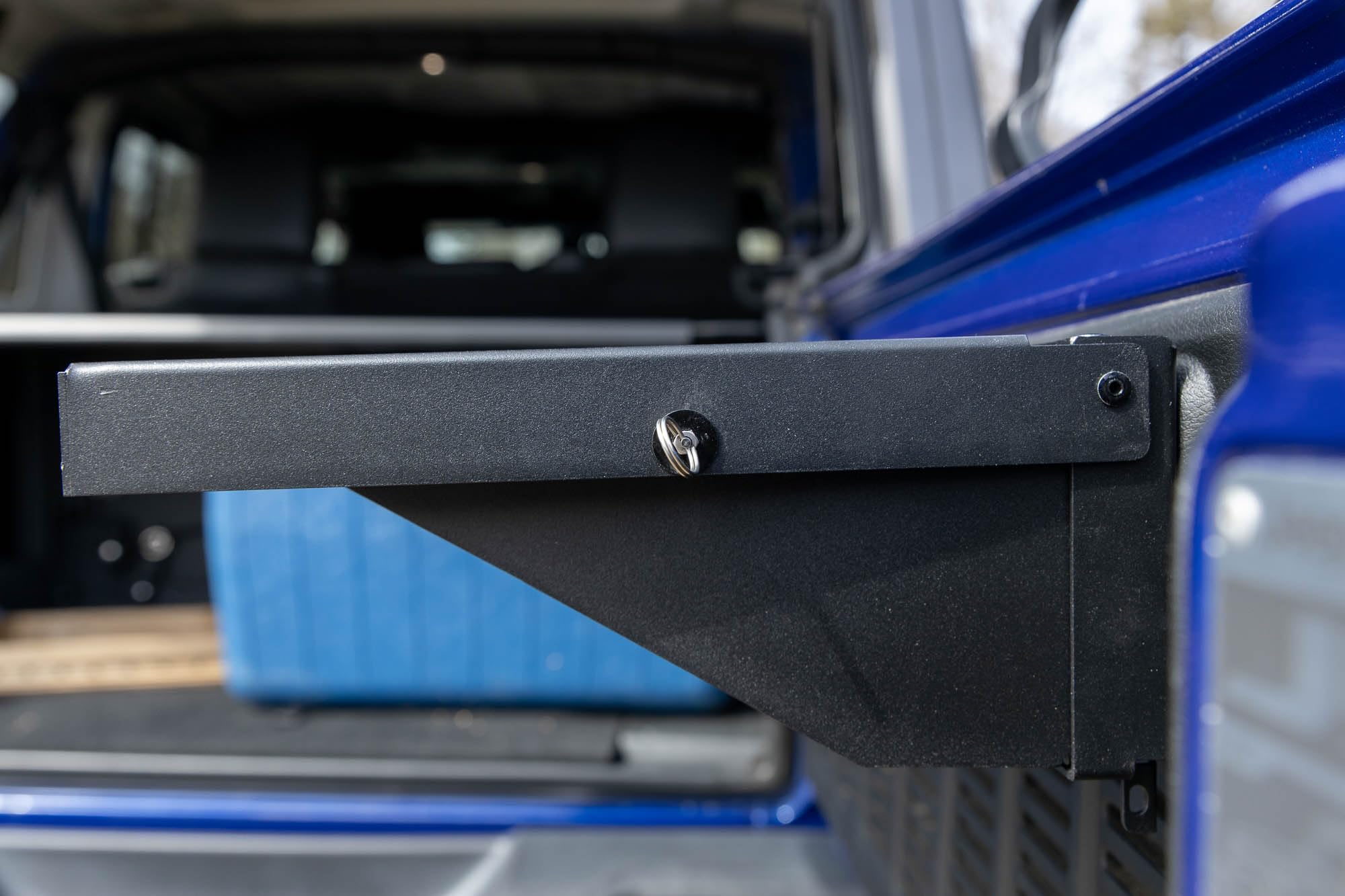 EZ4X4 Lightweight Aluminum Single Level Tailgate Table Foldable Cargo Shelf Storage Rack fits All Wranglers TJ/JK/JKU/JL/JLU Patent Pending