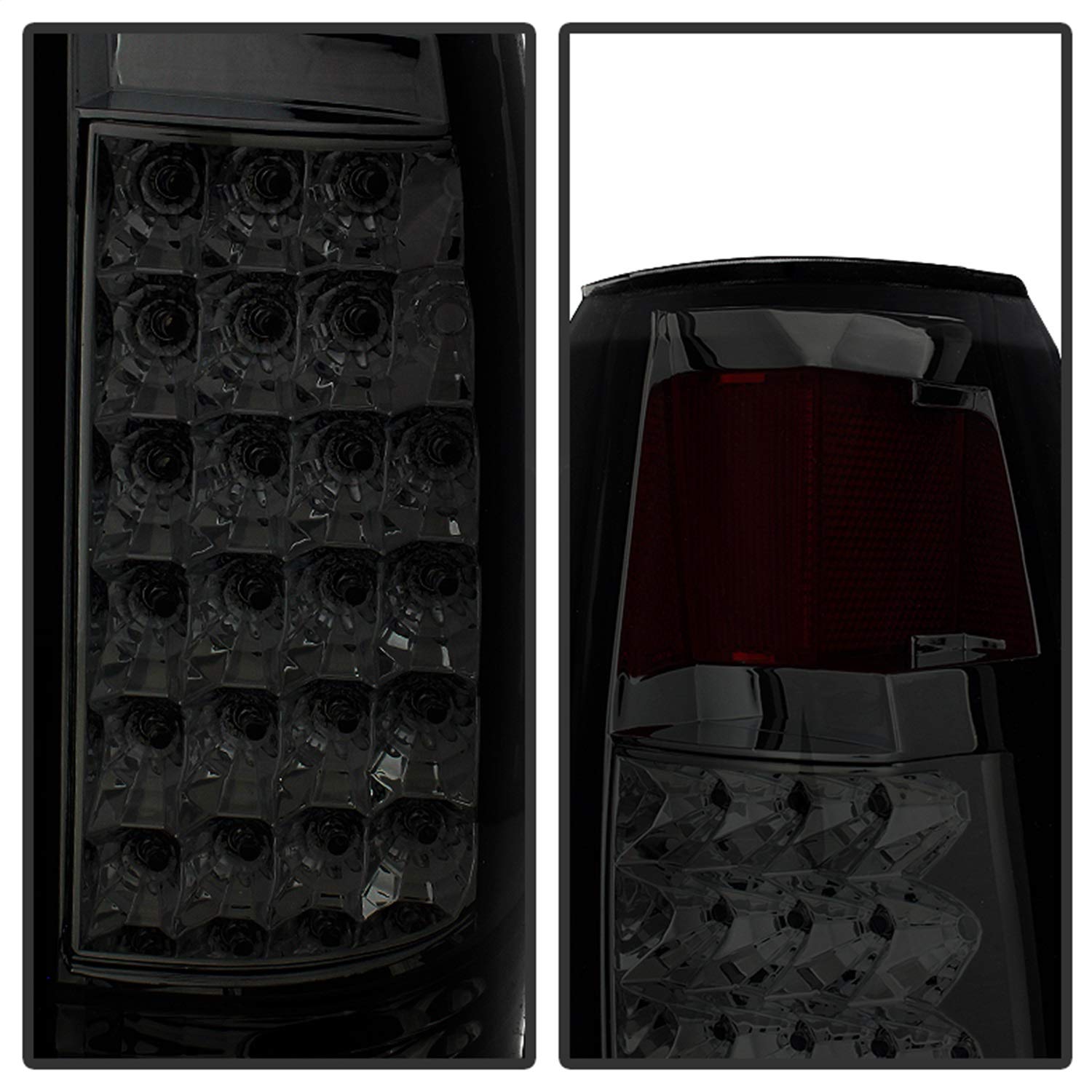 Tail Light Xtune ALT-JH-CCK88-LED-SET-SM (-94 / Jimmy 92-94 / Suburban 92-99 / Tahoe 94-99 / Cadillac Escalade 99-00 / Yukon Denali 99-00 LED s with 3rd LED brake Light - Smoked)