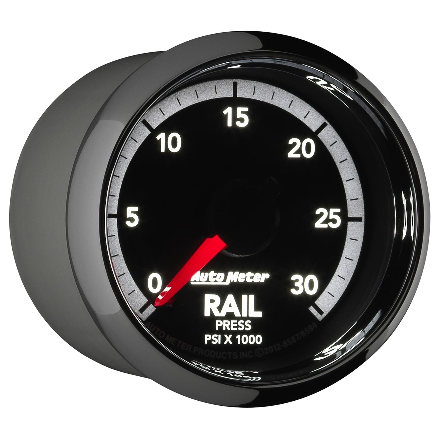 2-1/16" Electric Fuel Rail Pressure Gauge Auto Meter 8594 (0-30K PSI, 52.4mm)