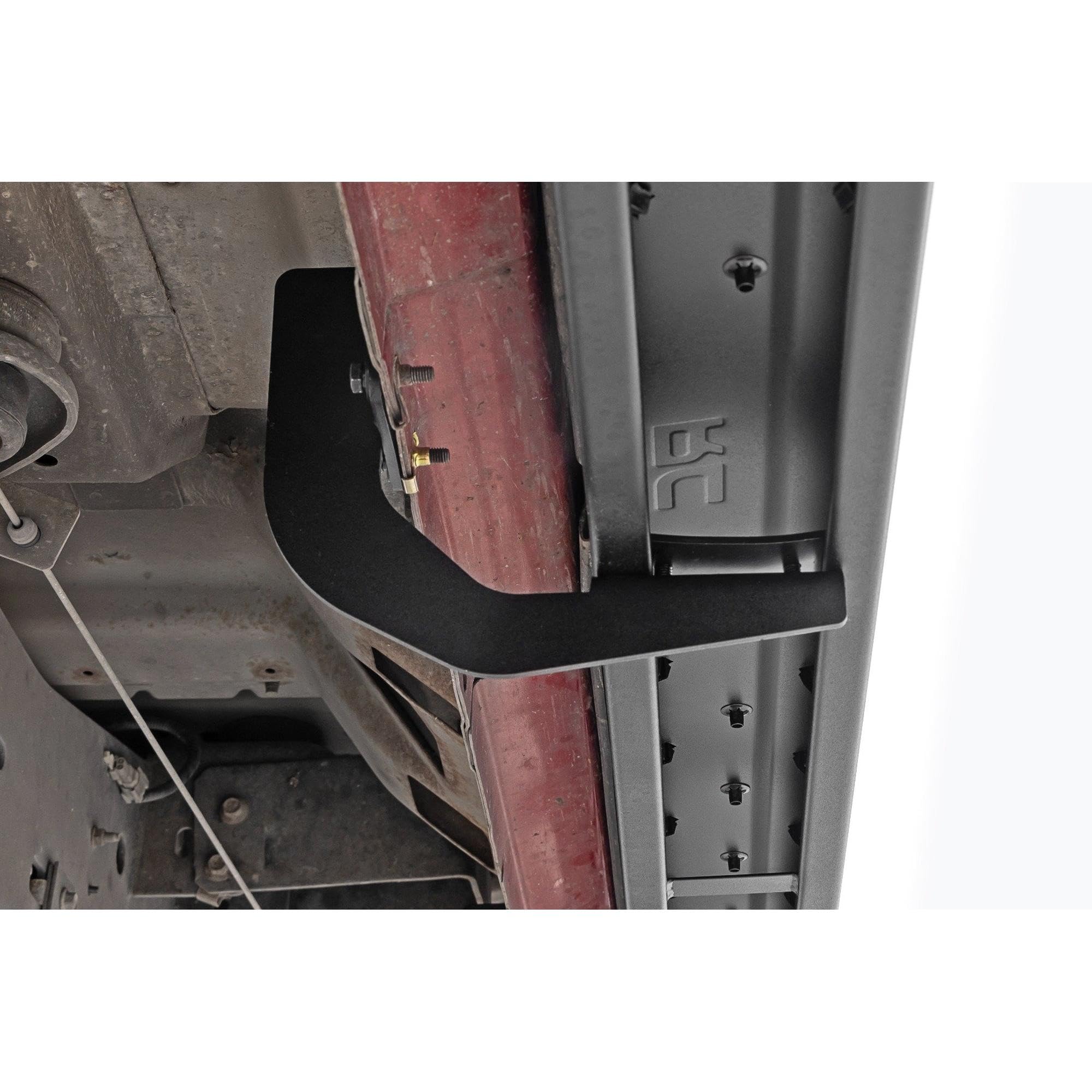 Rough Country RPT2 Running Boards for Crew Cab Ford F-250/F-350 Super Duty (2009-2016) - Sleek Profile, Non-Slip Step, Rust Resistant, Easy Install