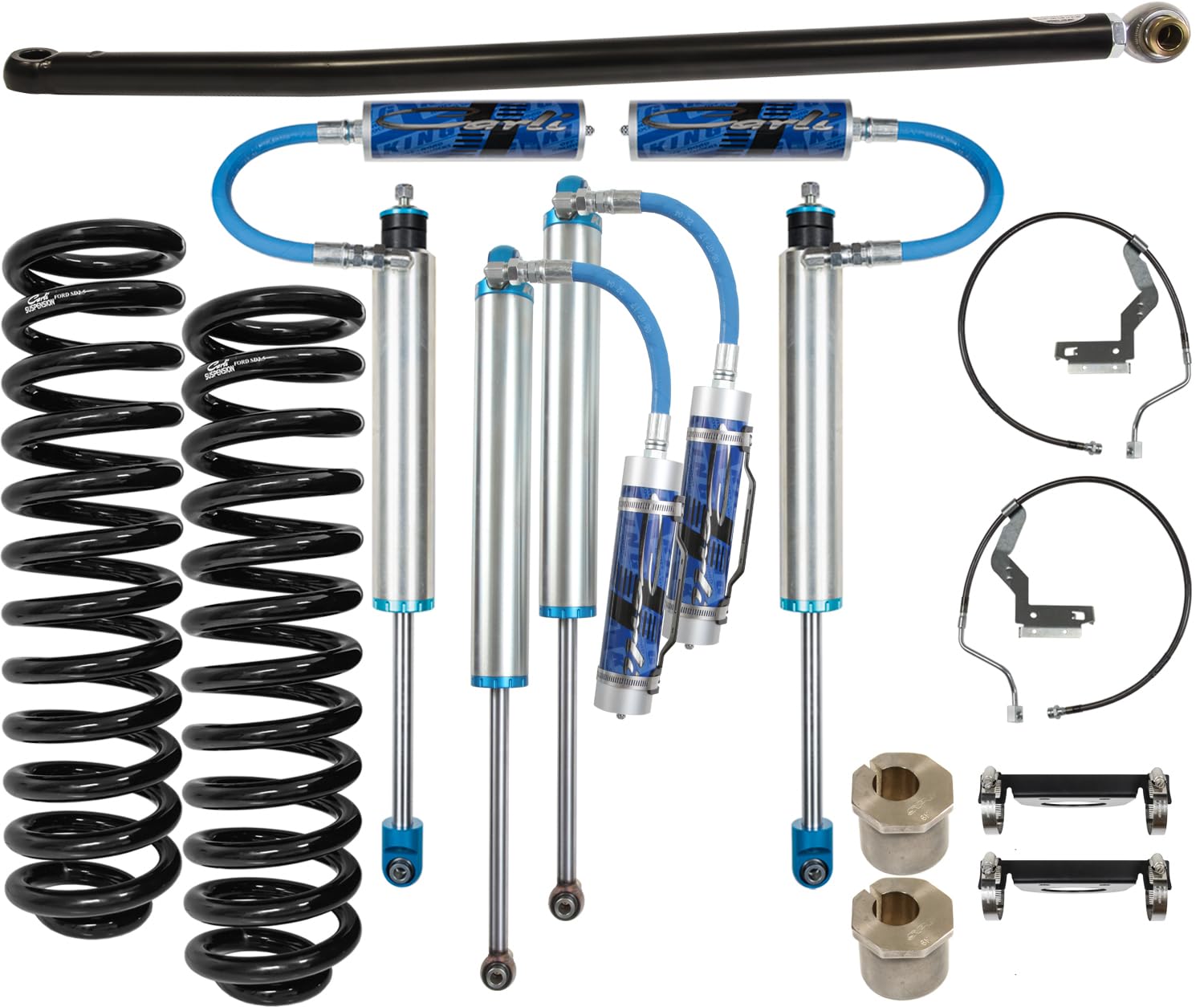 2.5 Pintop Carli Leveling System, Base, 2.5/3.5” Lift, 11-16 Ford F250/350, Gas