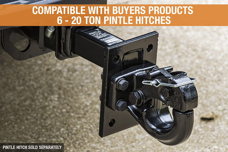 PM107 Buyers Products Pintle Hook Mount – 3 Position Adjustable Trailer Hitch Receiver for 2 Inch Trucks, 13,000 lb MGTW – Heavy-Duty Tow Hitch, 2,600 MVL Rated, 10.25"