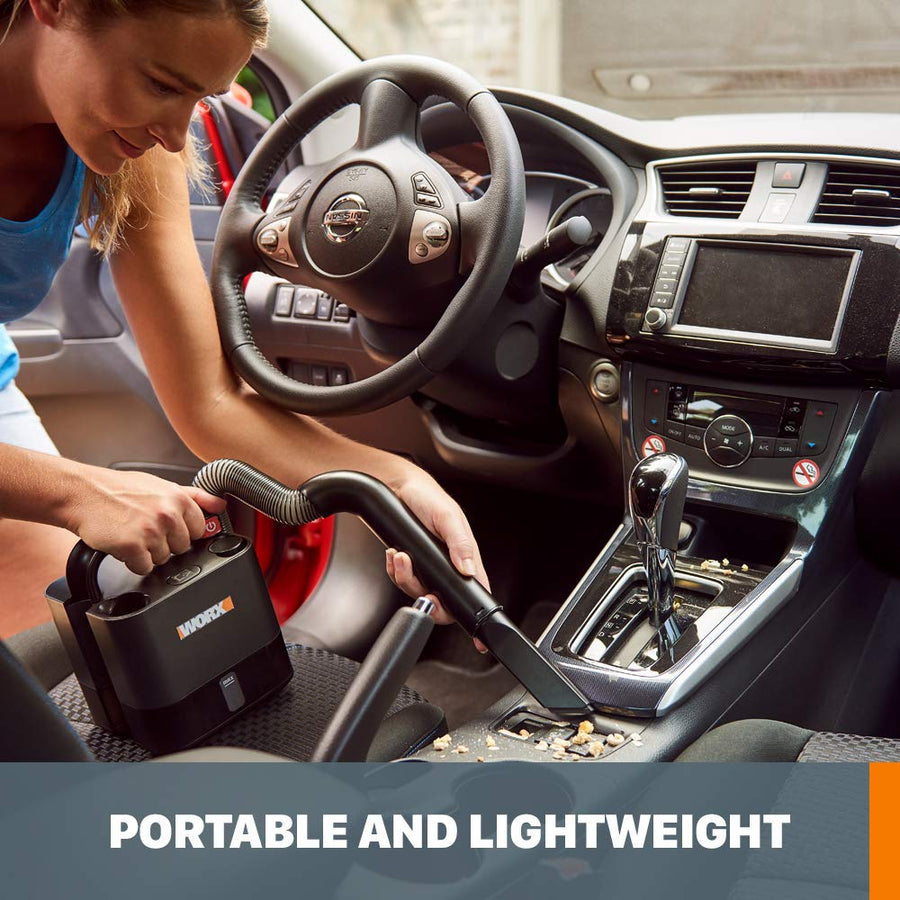 WORX 20V Power Share Cordless Cube Vac WX030L.9 Compact Vacuum, Bare Tool Only, No Battery, Black