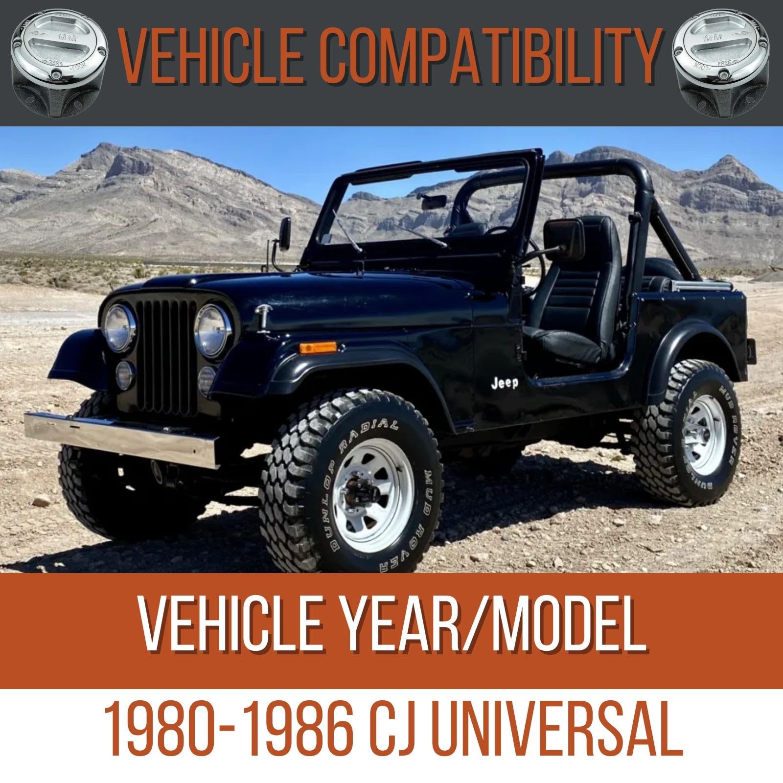Mile Marker Premium Locking Hubs 470 fits 1980 1986 CJ Universal - Take Control & Customize Your Ride, Upgrade Your Vehicle