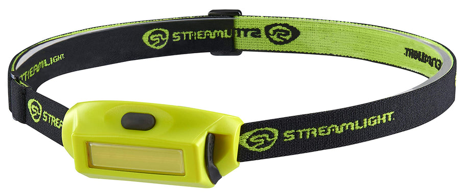 Bandit Pro Streamlight 61710 180-Lumen USB Rechargeable LED Headlamp with Elastic Head Strap, Visor Clip, and USB Cable, Yellow