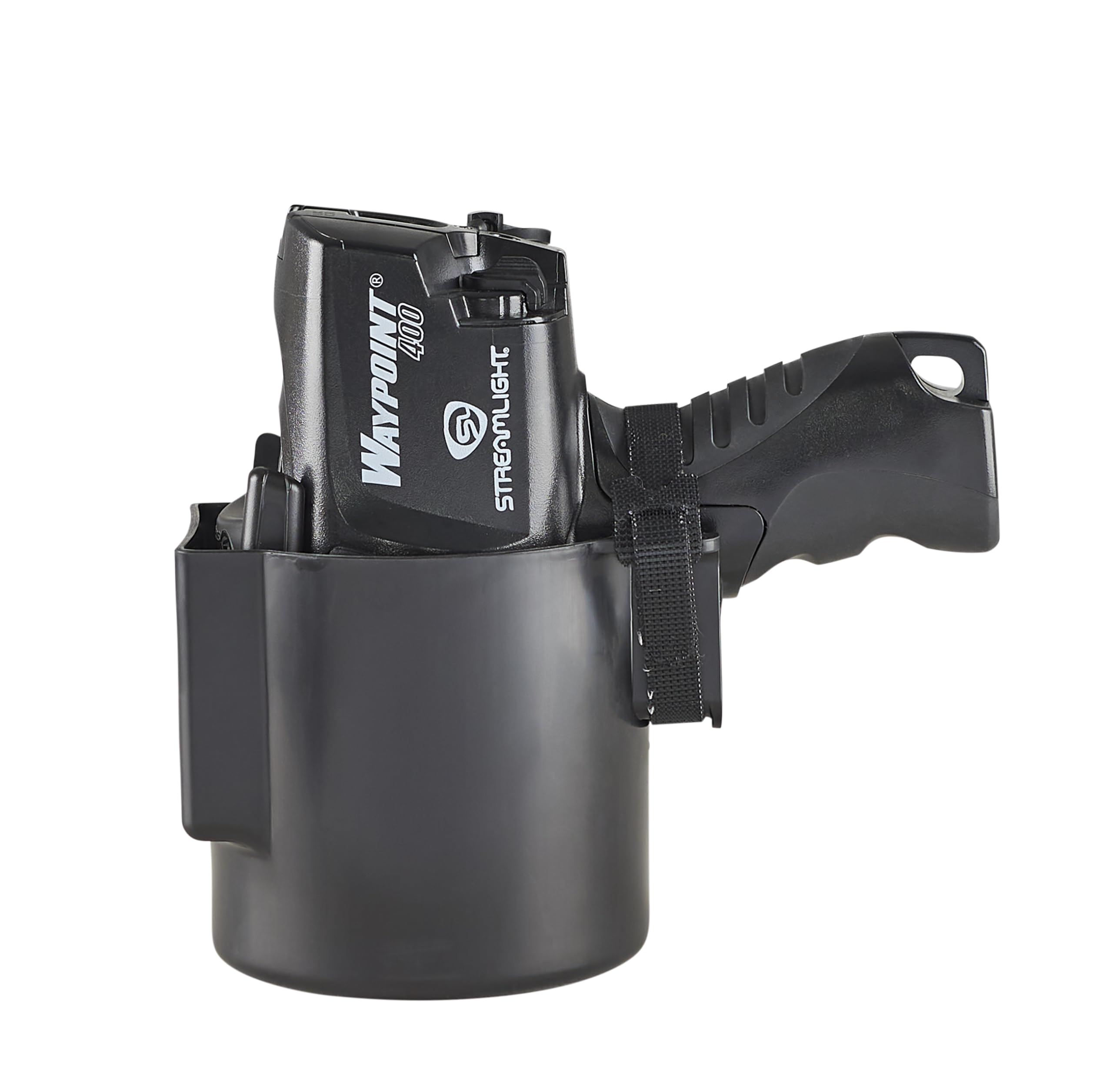 WayPoint Streamlight 44911 400 Rechargeable 1400-Lumen Long Range Pistol-Grip Spotlight with 120V AC Charger and Polymer Holder/Mount, Black