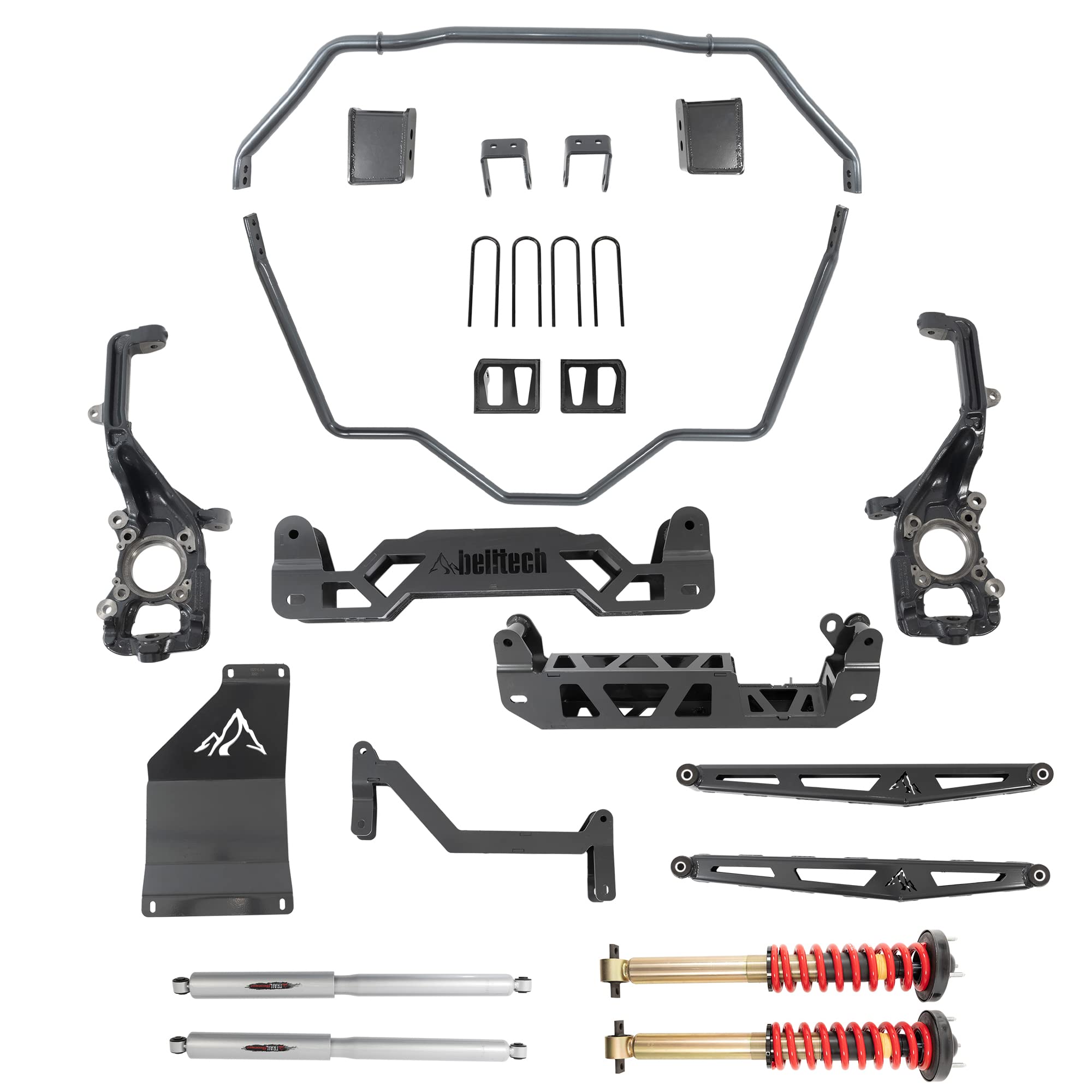 6-7" Lift Kit Belltech 152510HK fits 2021-22 Ford F-150 4WD all cabs