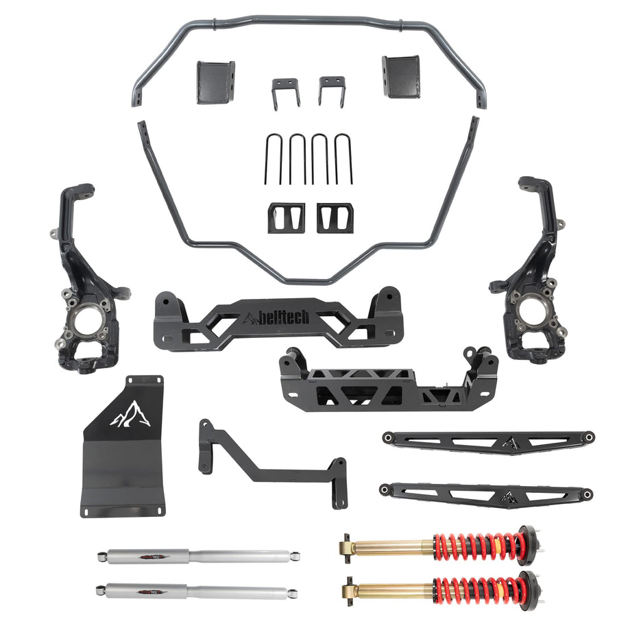 6-7" Lift Kit Belltech 152510HK fits 2021-22 Ford F-150 4WD all cabs