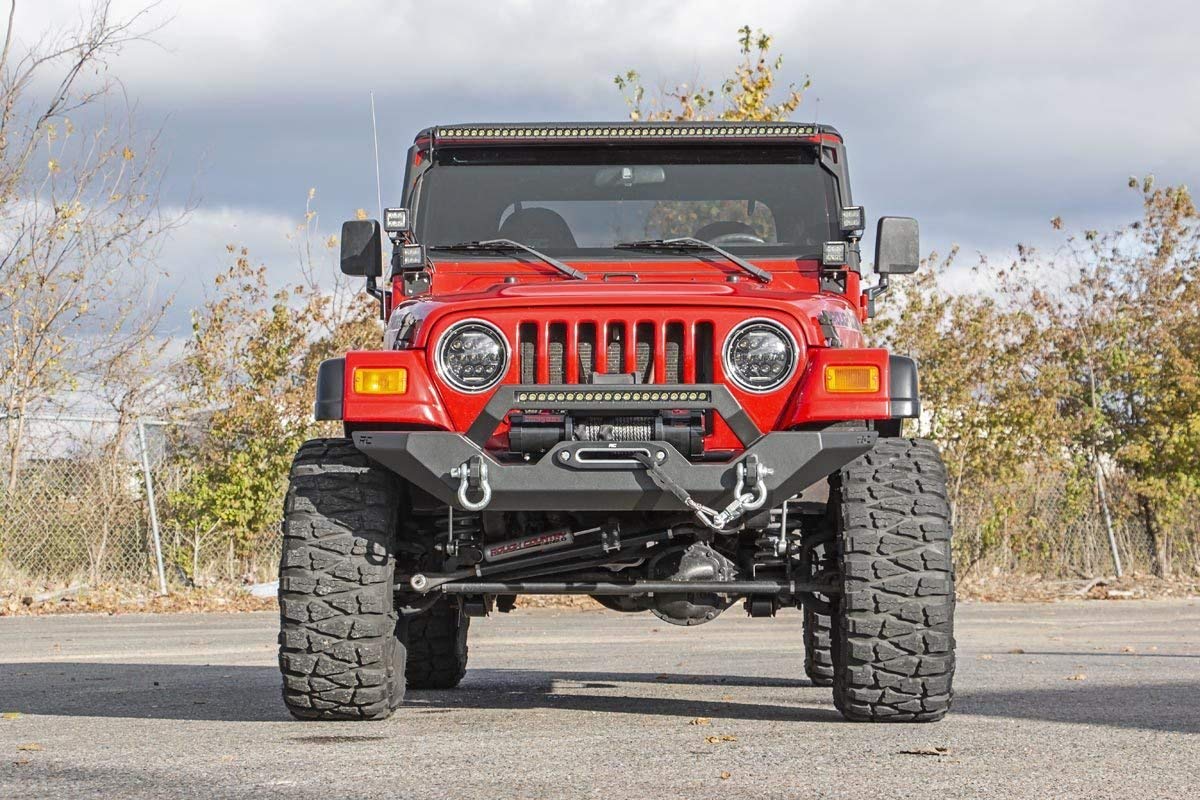 Rough Country Full Width Front LED Bumper for 87-06 Jeep Wrangler YJ/TJ - 10595