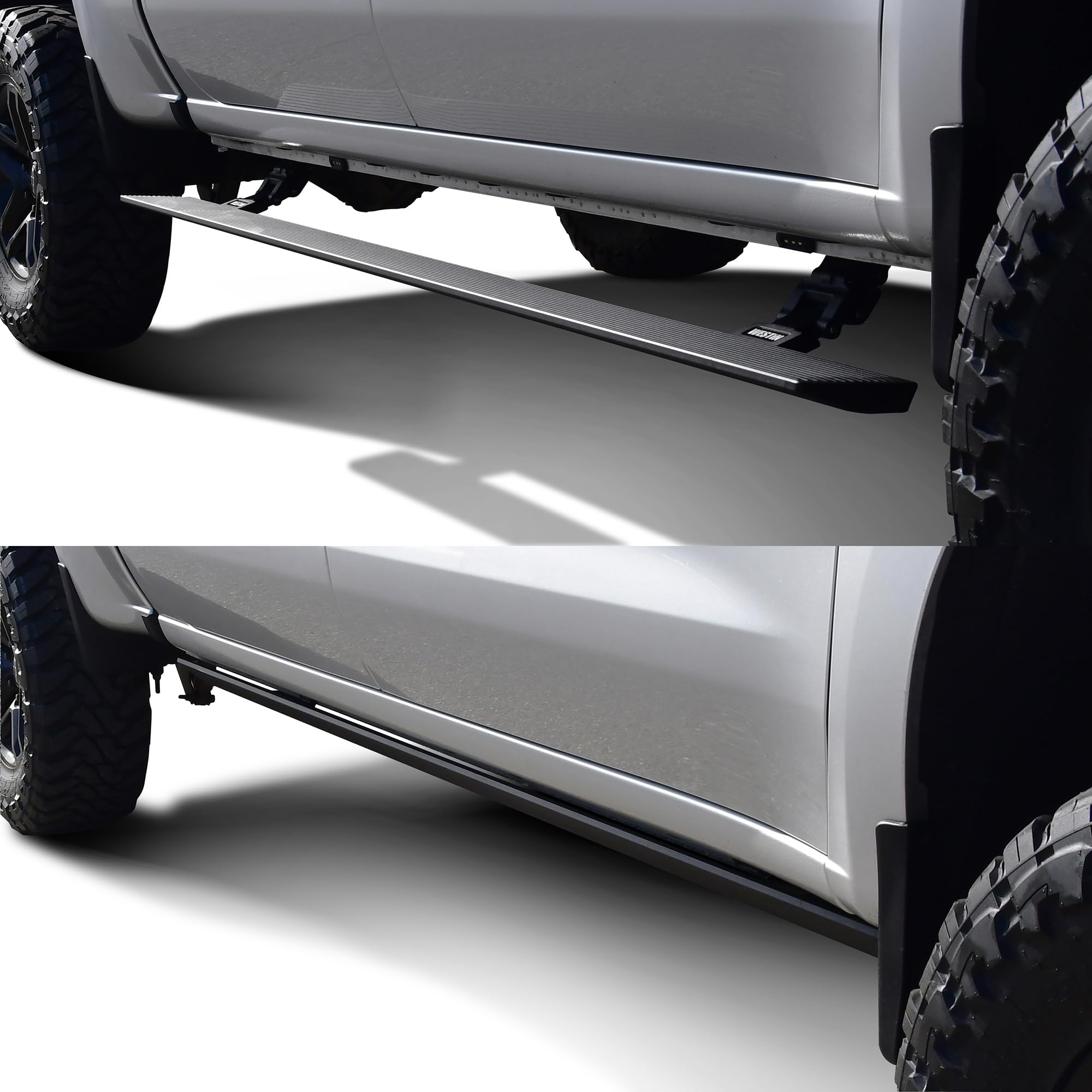 Westin Pro-e 29-24135 Electric Running Boards fits 2019-2023 Silverado Sierra 1500 2500 3500 Crew Cab Textured Black 1 Pair
