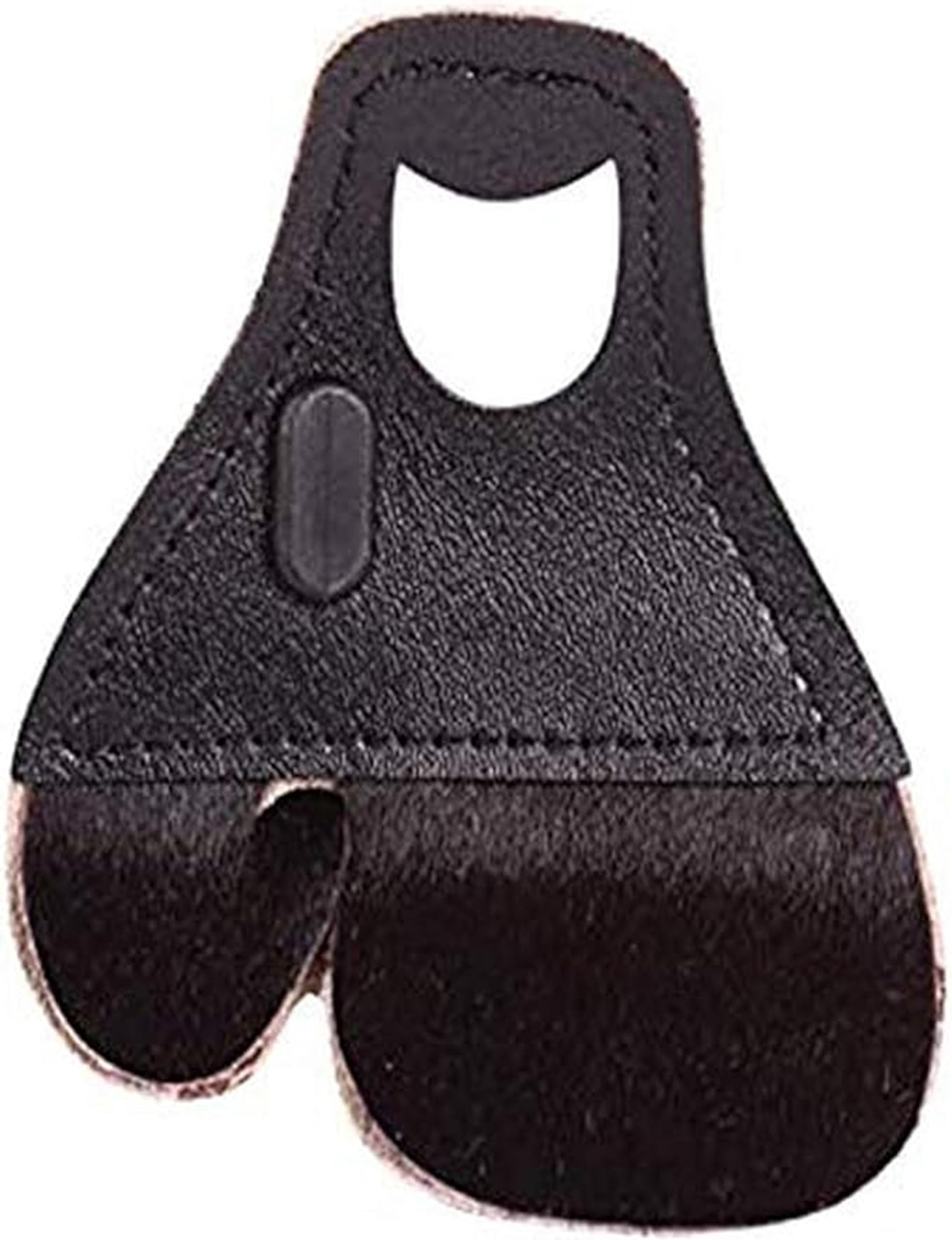 HME Bow Hunting Archery 1/8" Leather Finger Protector Finger Tab for Recurve Bows, Right Hand Only