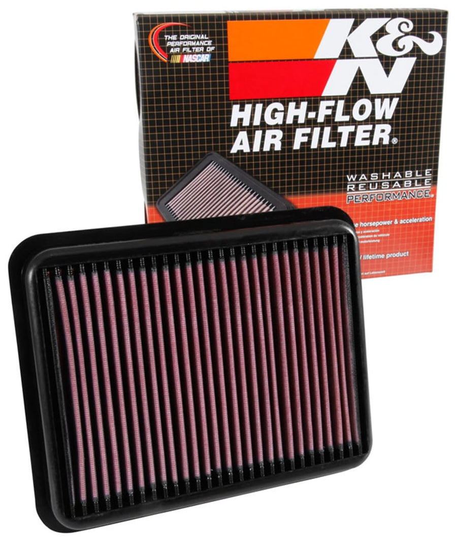 K&N Air Filter Engine: Increase Power & Towing, Washable, Premium, Replacement Filter: Compatible with 2015-2019 TOYOTA (Land Cruiser, Land Cruiser Prado), 33-3062
