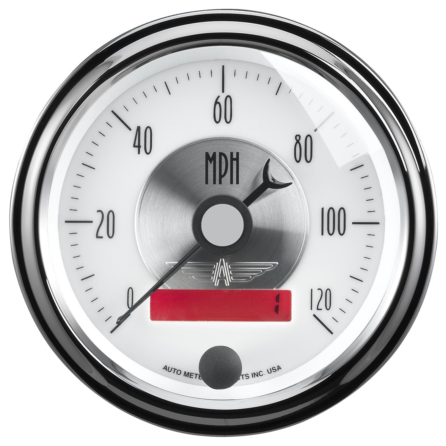 3-3/8" Electric Speedometer Auto Meter 2084 Prestige (0-120 MPH, 85.7mm)