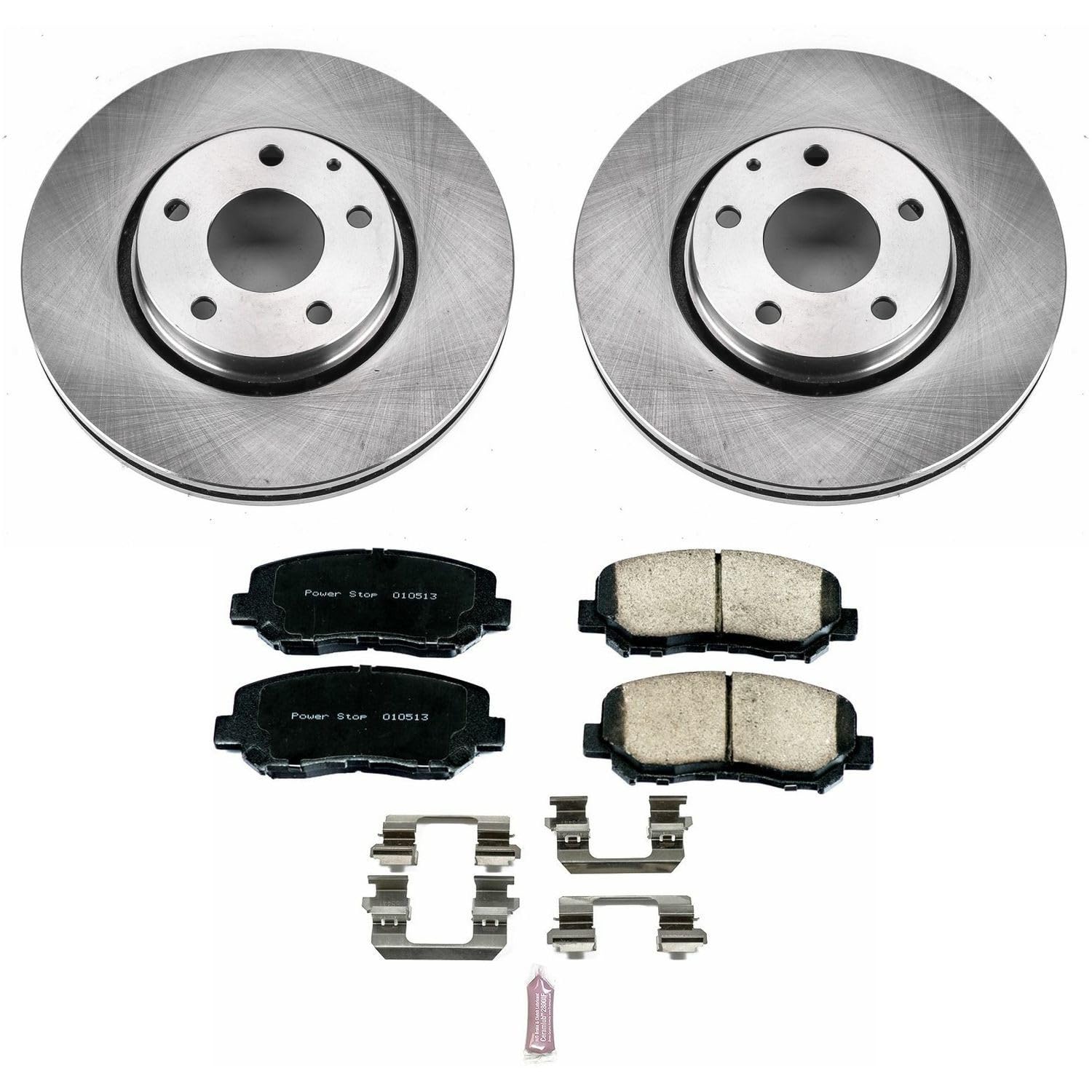 Power Stop Autospecialty KOE7689 Front Replacement Brake Kit-OE Brake Rotors & Ceramic Brake Pads For Mazda CX-5 2016-2023 [Model Specific]