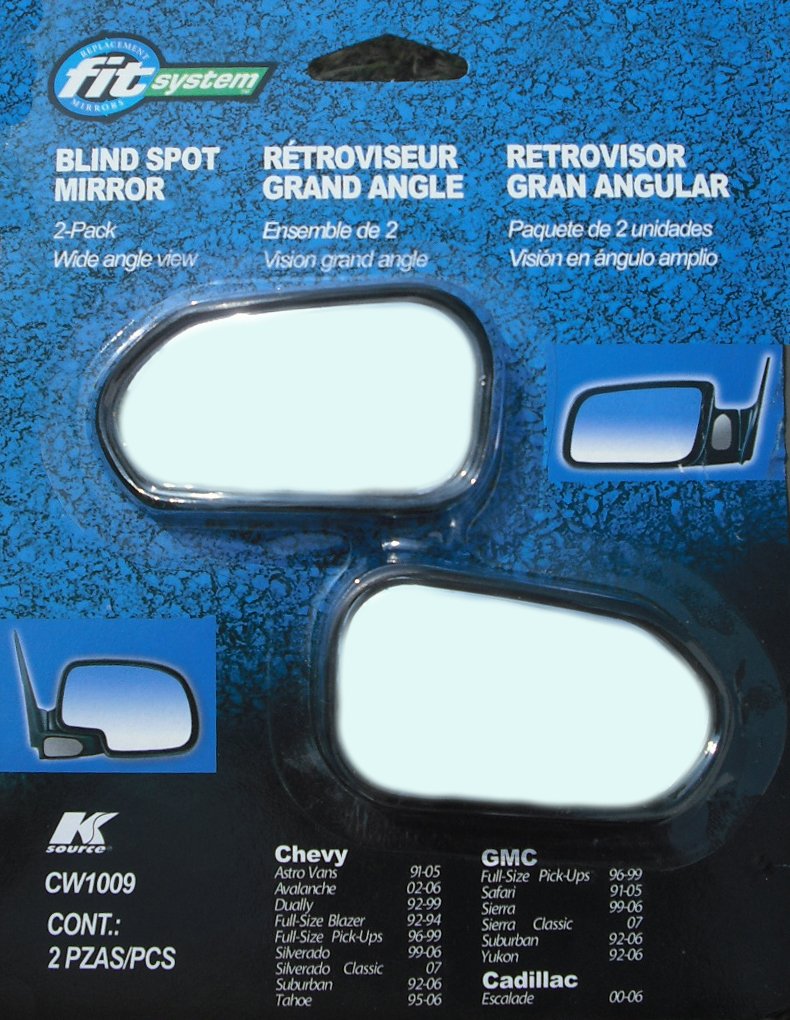 K Source Custom Spot Mirror Fit System 1991-2007 Silverado, Sierra, Escalade (2pcs)