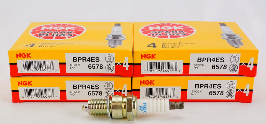 NGK Spark Plugs Standard - Stock #6578 - BPR4ES - Solid Tip - Pack of (16)