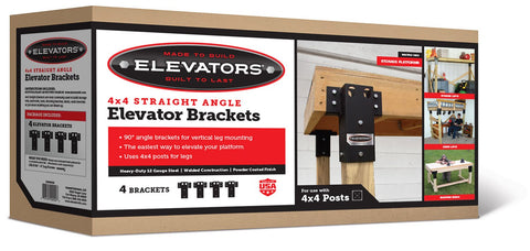 Outdoor Summit E1000 4 x 4 Straight Angle Elevator Brackets, Set of 4