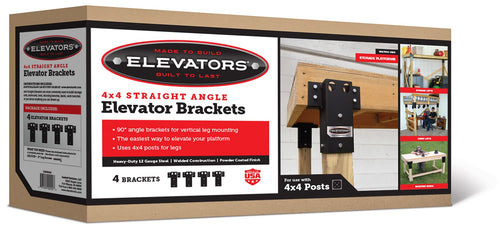 Outdoor Summit E1000 4 x 4 Straight Angle Elevator Brackets, Set of 4