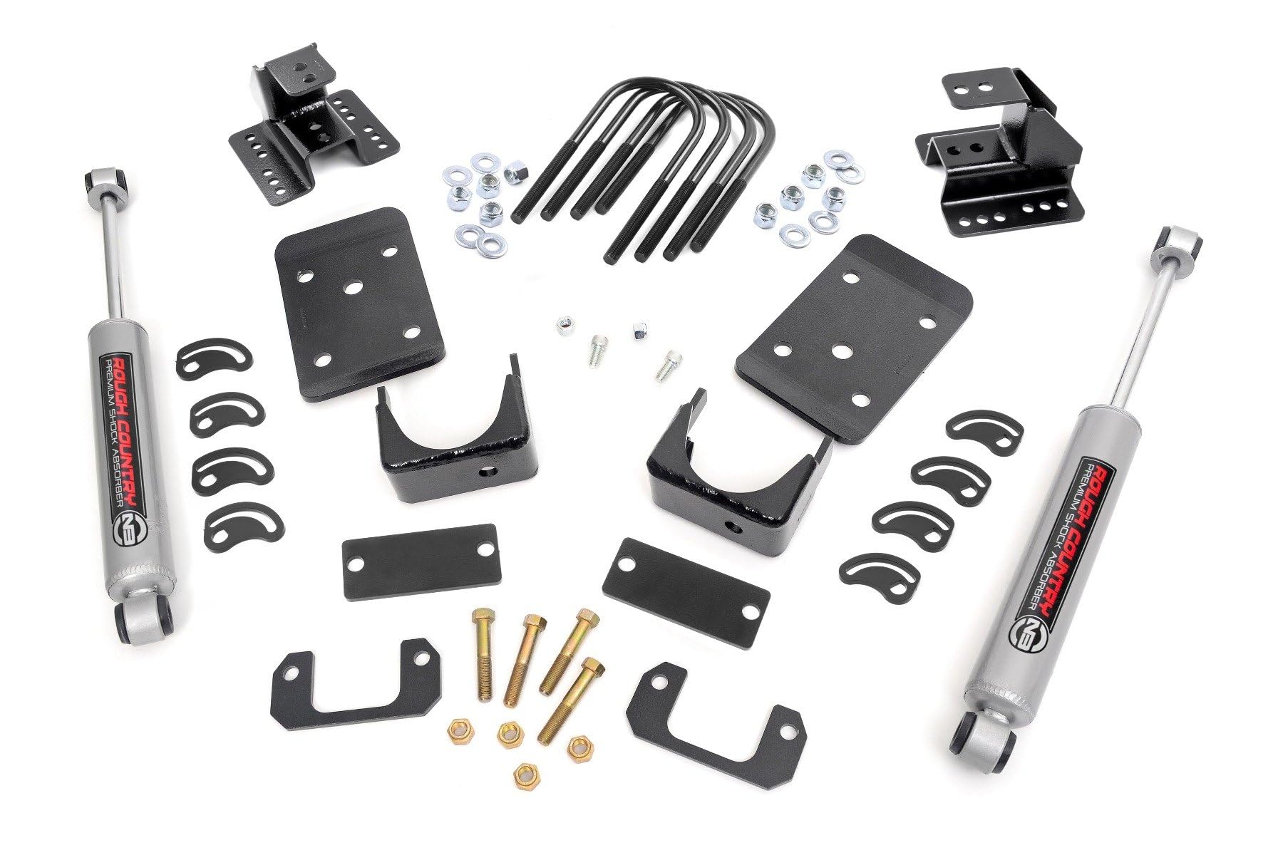 Rough Country 4" Rear 2" Front Lowering Kit for 07-15 Chevy/GMC 1500 2WD - 72330