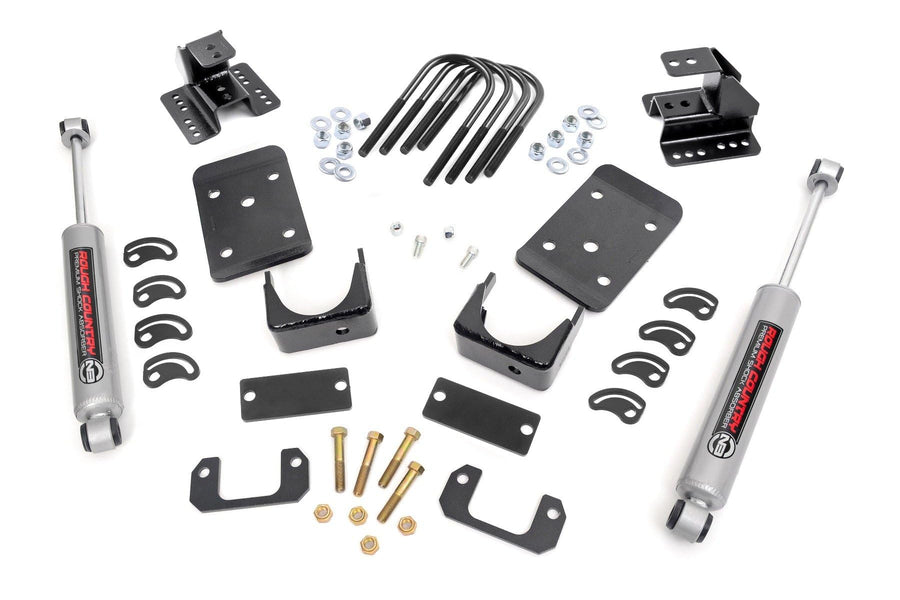 Rough Country 4" Rear 2" Front Lowering Kit for 07-15 Chevy/GMC 1500 2WD - 72330