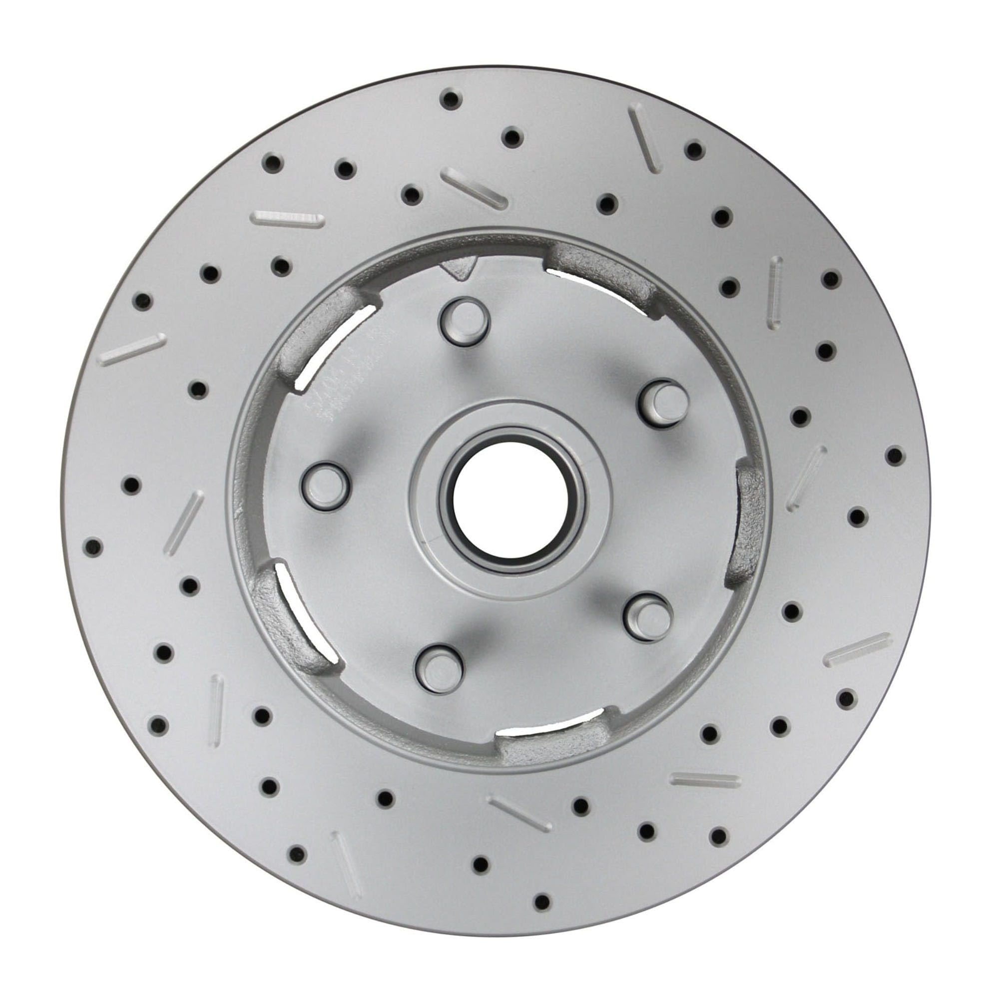 Power LEED BRAKES Front Disc Brake Conversion Ford Full Size Y Block 4 Piston Maxgrip Xds