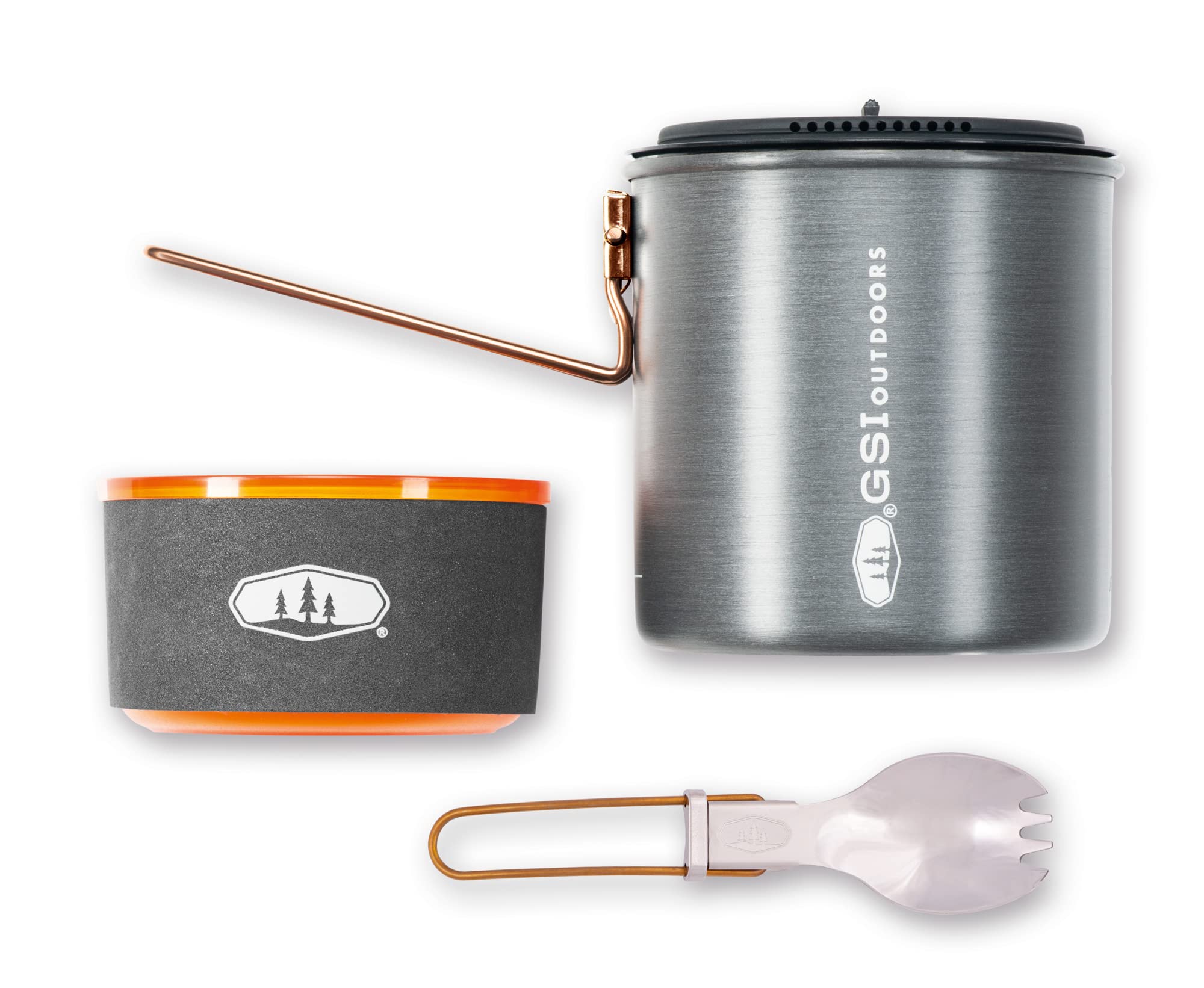 Halulite Soloist GSI Outdoors, Ultralight Backpacking Cooking and Eating Set