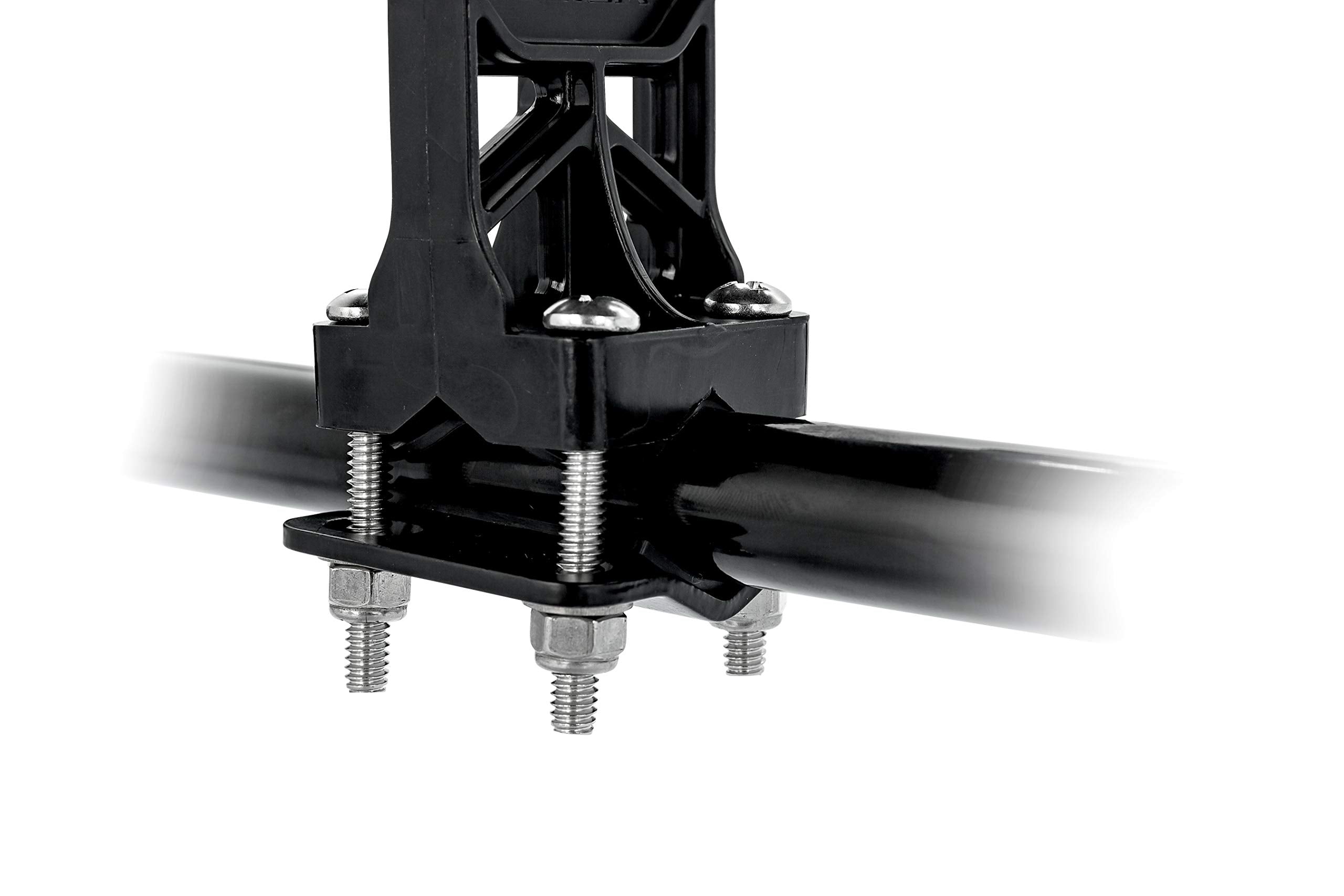 Boar Black UTV/ATV Double Gun & Tool Mount - Features Flexible Non-Marring Teeth for Better Grip - Includes Rubber Base Plate Pads - Max Carry Weight of 15lbs (66030)
