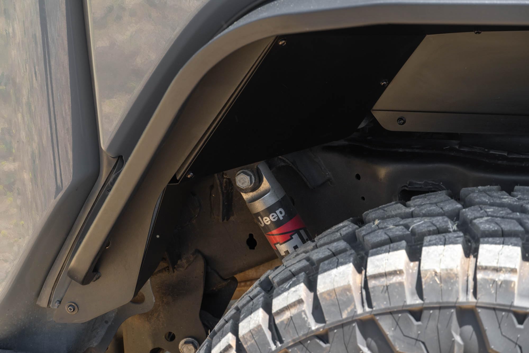 Rear Inner Fenders DV8 for 2020-2025 Jeep Gladiator JT | Protects Vital Components Near Rear Fender Compartment | Durable Lightweight Aluminum Construction | Bolt-On Installation | Powder Coated