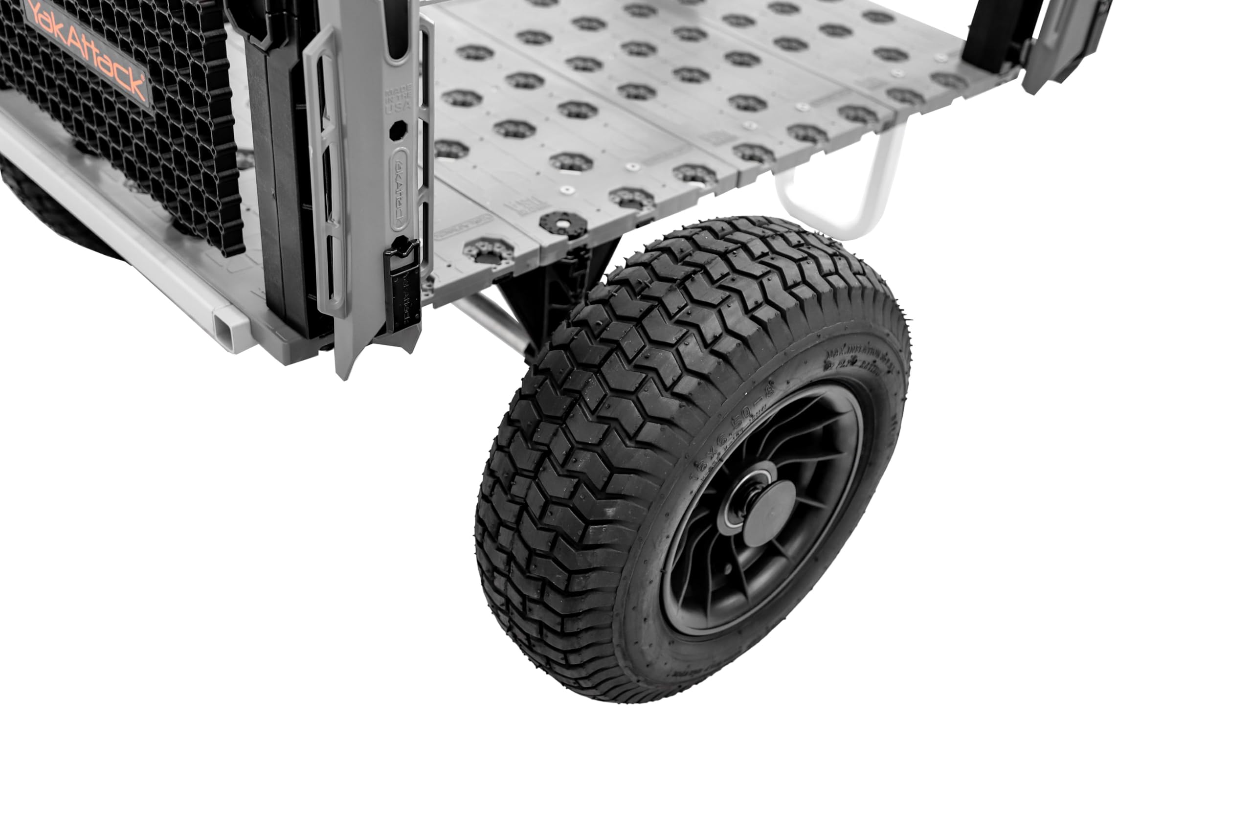SandRig YakAttack Surf Beach Cart | Heavy-Duty 20” x 36” Gear Hauler with 16” Rubber Tires | Adjustable Design for Fishing, Camping & Beach Trips | High-Capacity, Rust-Resistant Aluminum Frame