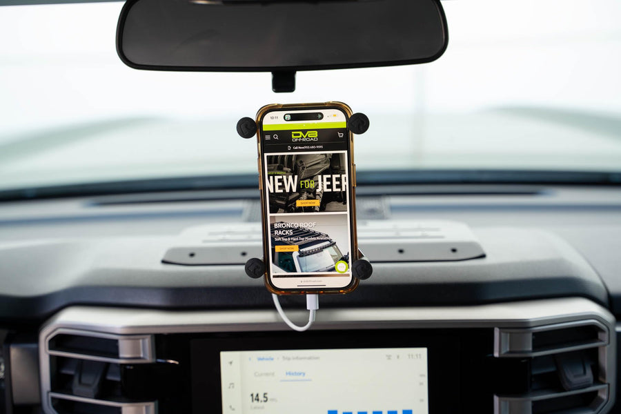 Digital Device Dash Mount DV8 Offroad for The 2022-2025 Toyota Tundra & 2023 Toyota Sequoia | Fits Both Screen Sizes | Limitless Mounting Options for Phones, GPS, Radio Mics, etc